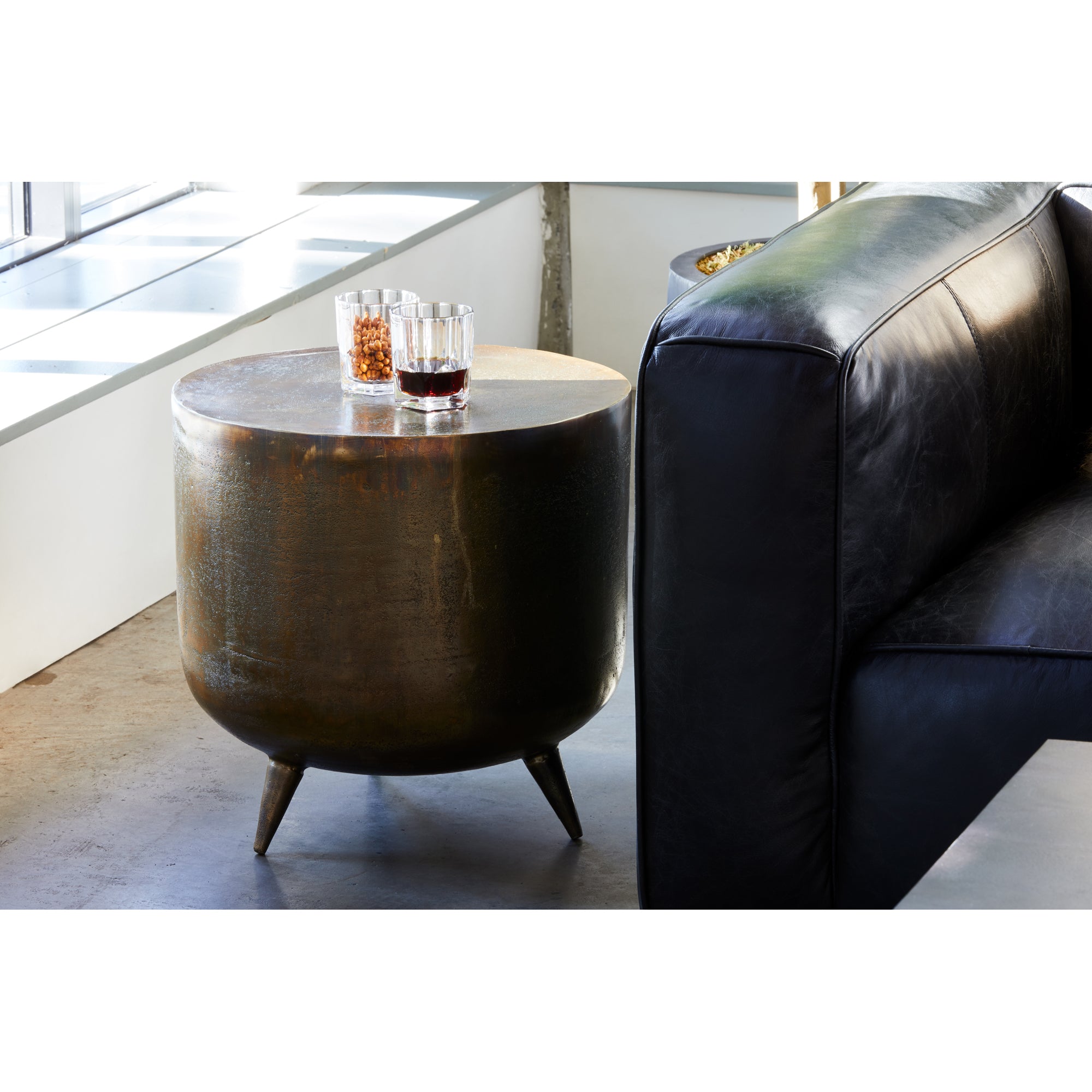 Kettel Accent Table Brass by Moe's Home Collection - view 2