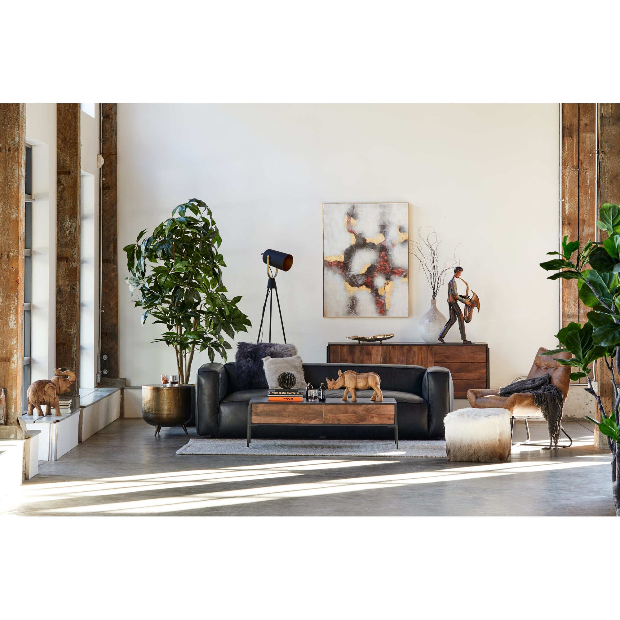 Kettel Accent Table Brass by Moe's Home Collection - view 4