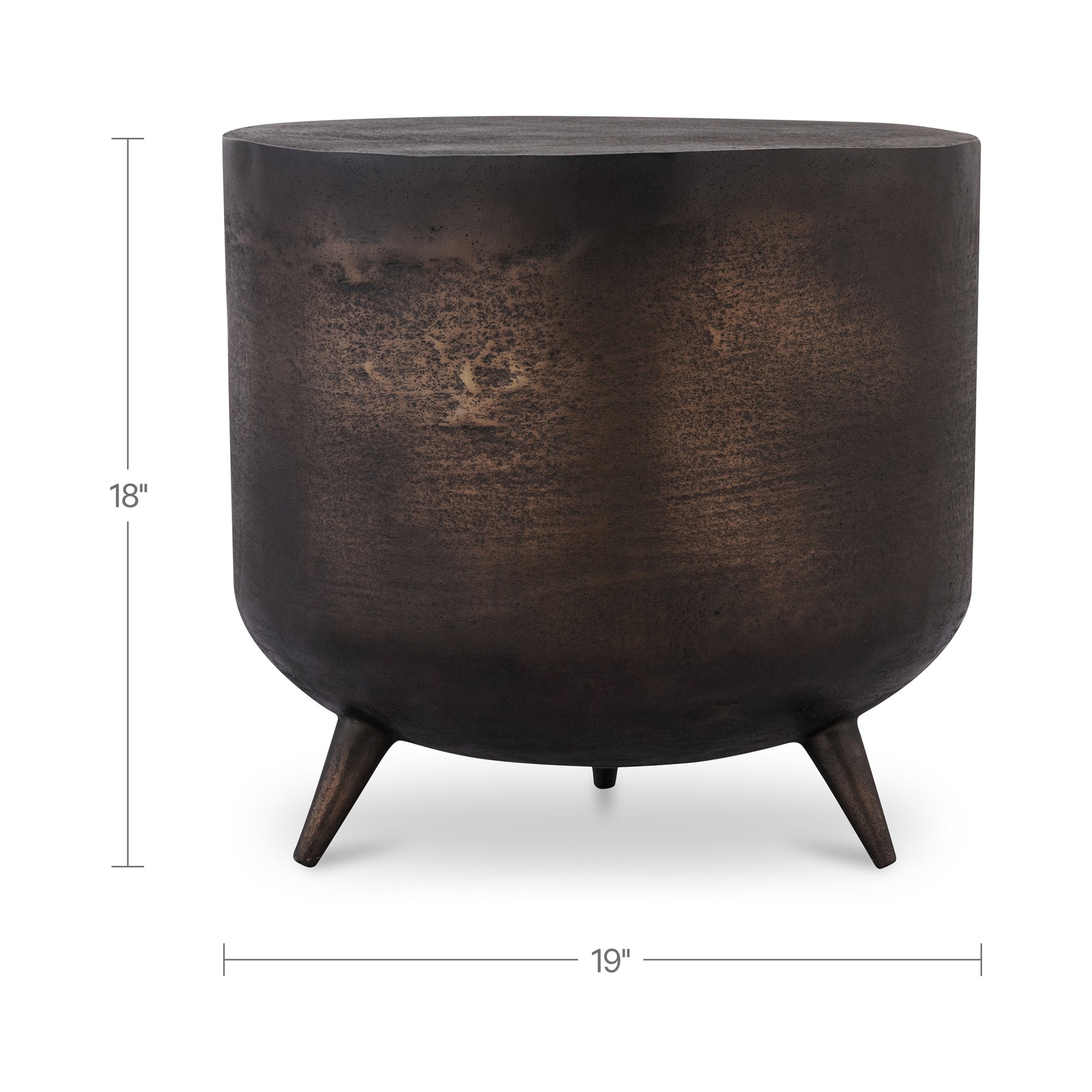 Kettel Accent Table Bronze by Moe's Home Collection - view 3