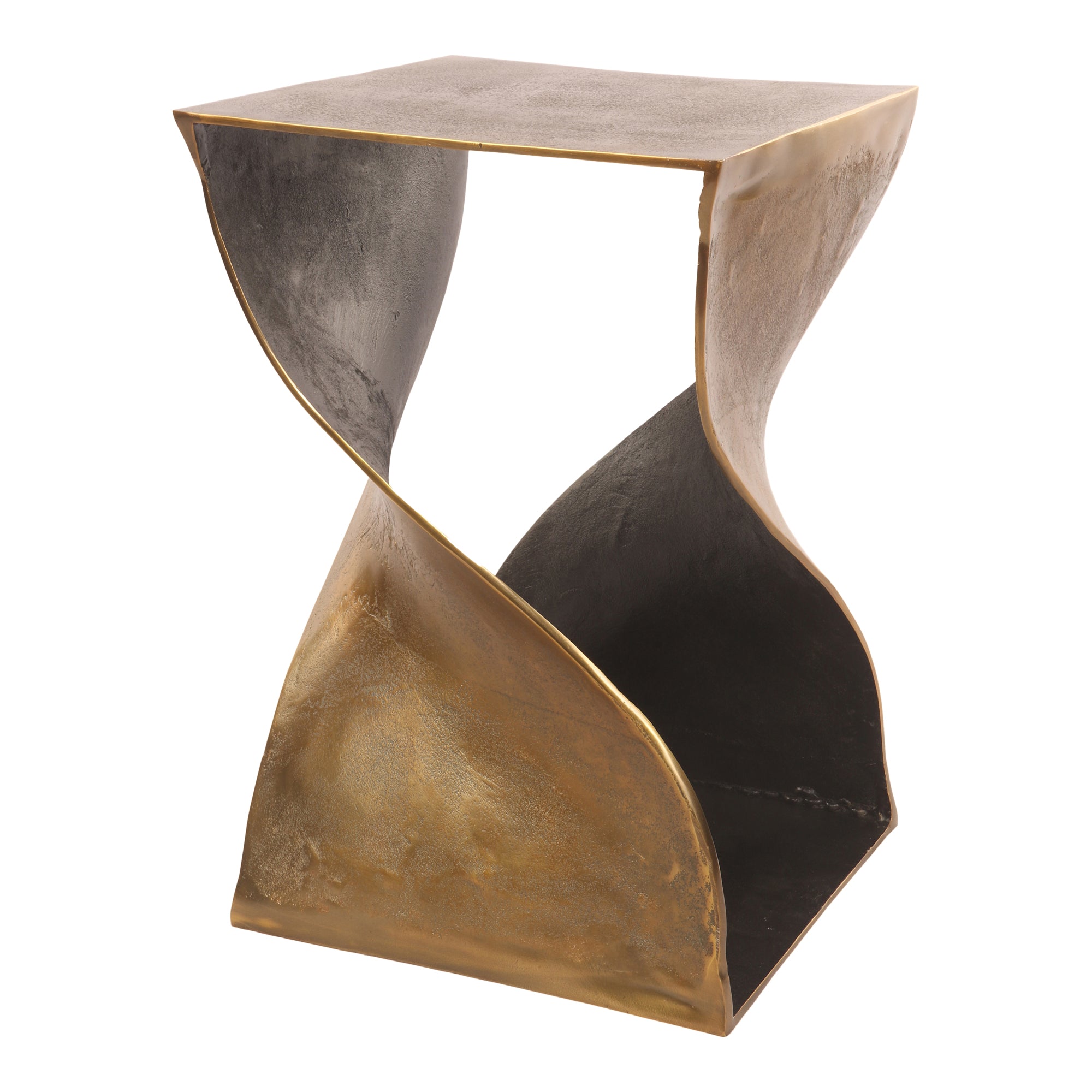 Twist Accent Table Brass by Moe's Home Collection - view 2
