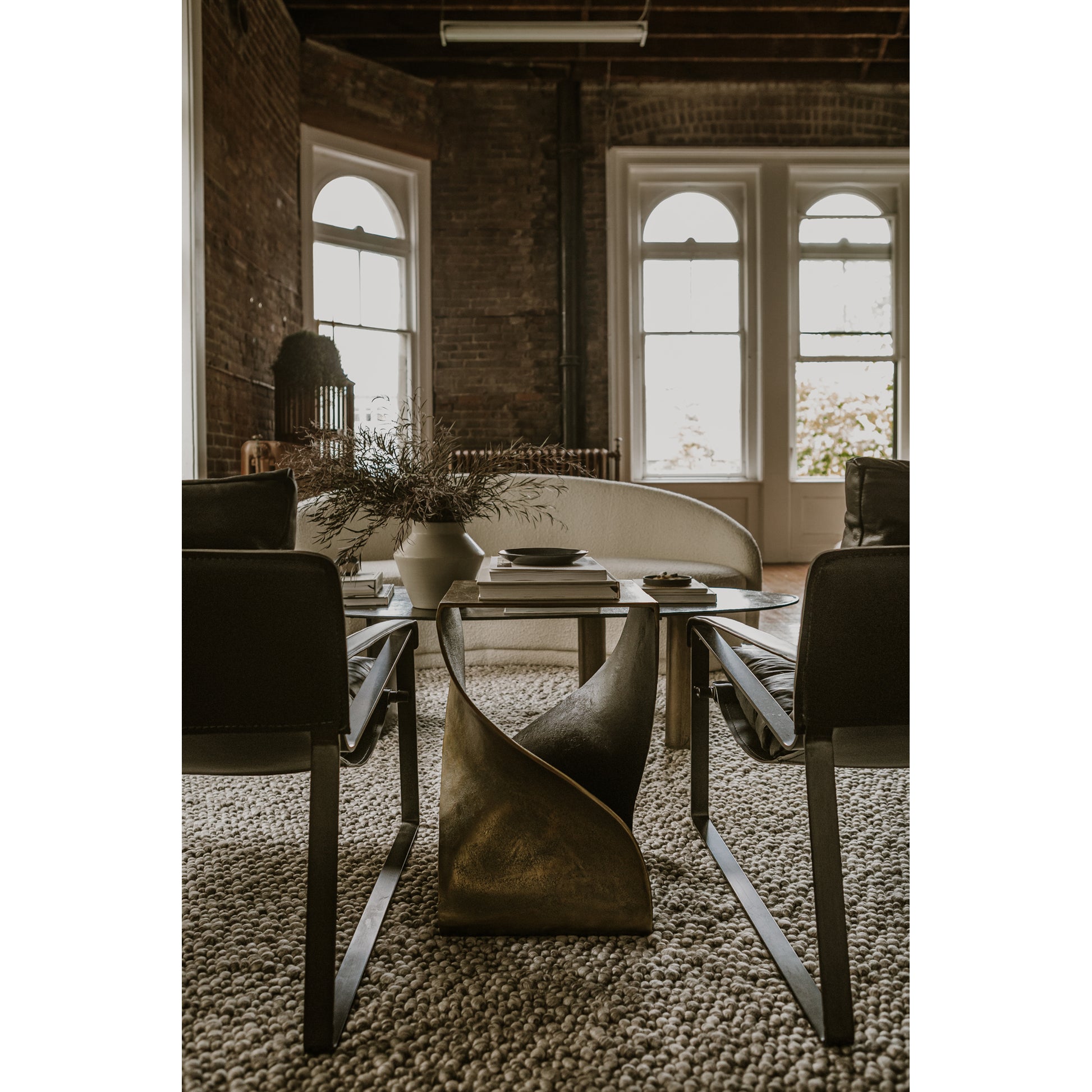 Twist Accent Table Brass by Moe's Home Collection - view 5
