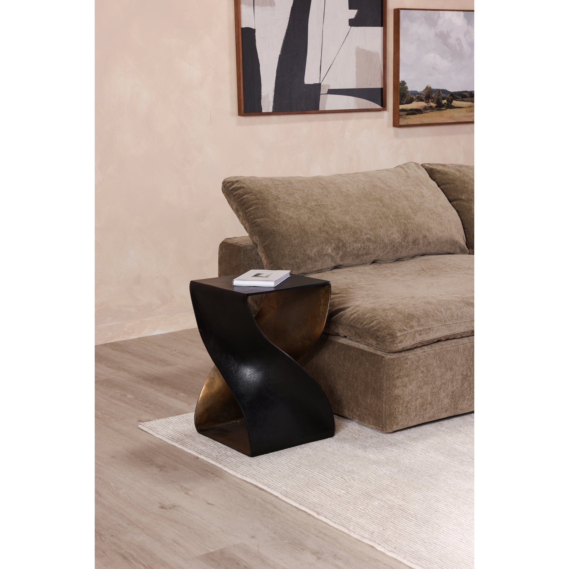 Twist Accent Table Black by Moe's Home Collection - view 5