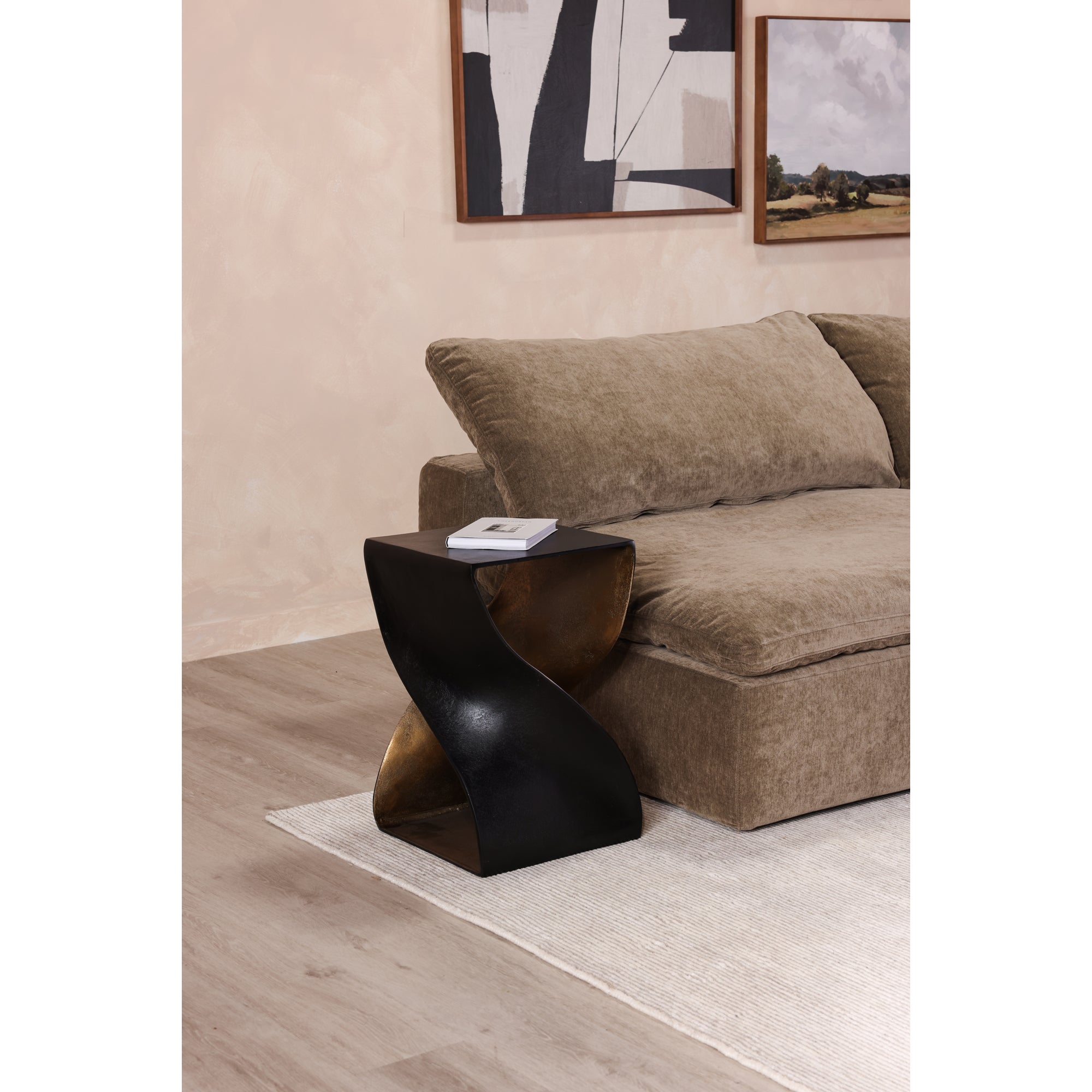 Twist Accent Table Black by Moe's Home Collection - view 5