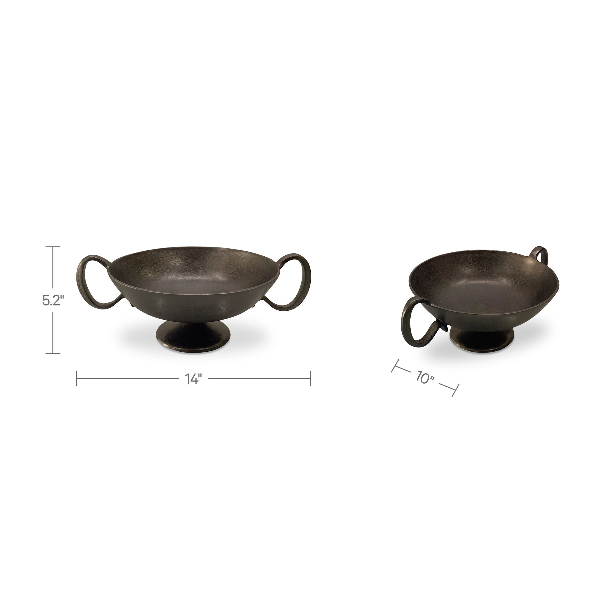 Floris Decorative Bowl Antique Brass Cast Aluminum by Moe's Home Collection - view 3