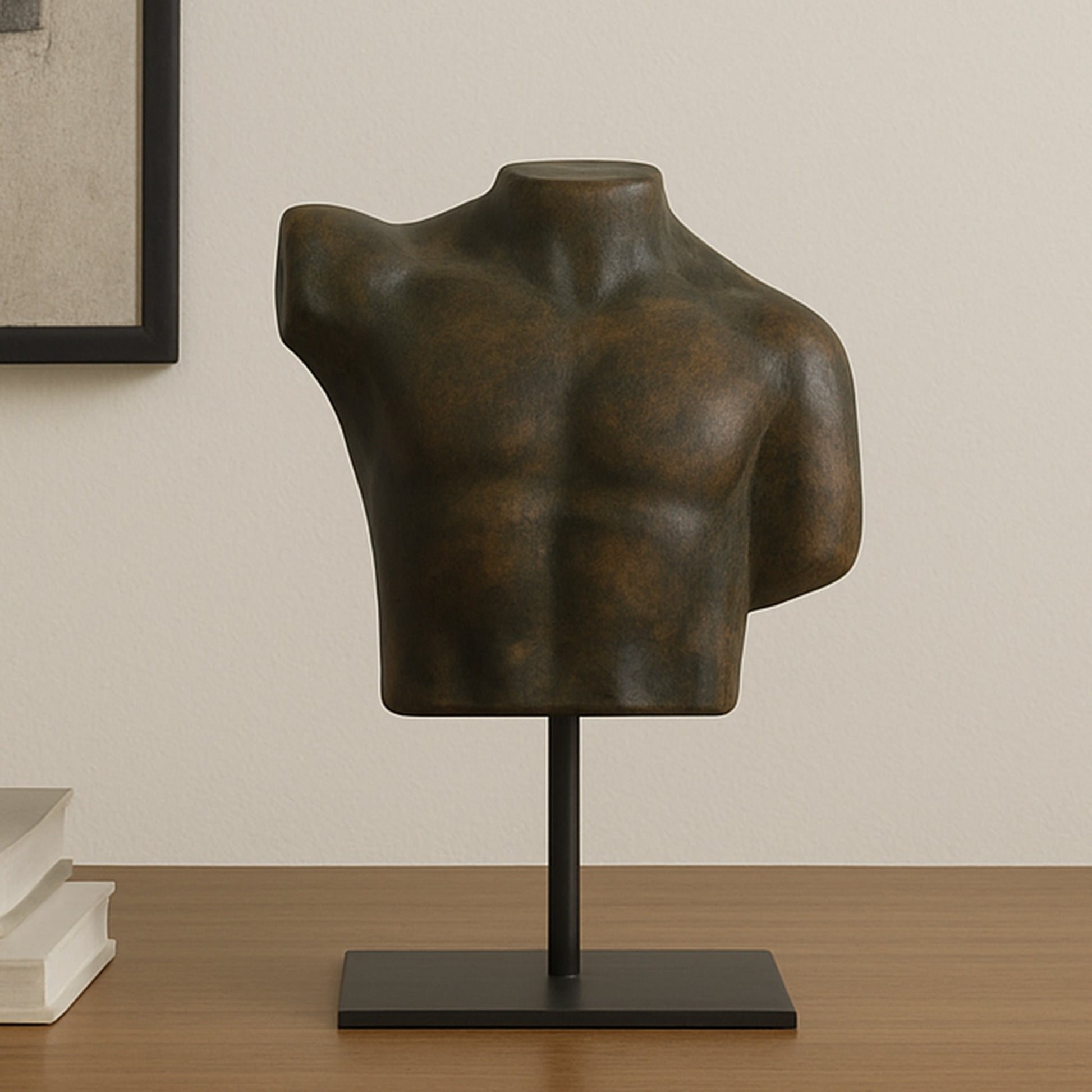 Victor Cast Aluminum Sculpture Dark Green Patina by Moe's Home Collection - view 2