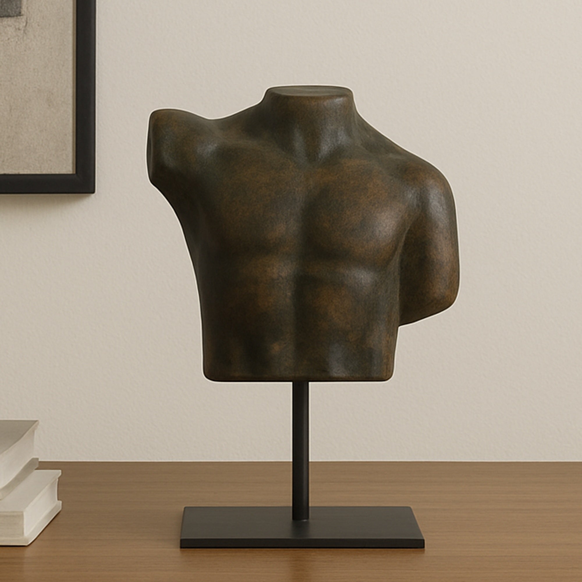 Victor Cast Aluminum Sculpture Dark Green Patina by Moe's Home Collection - view 2