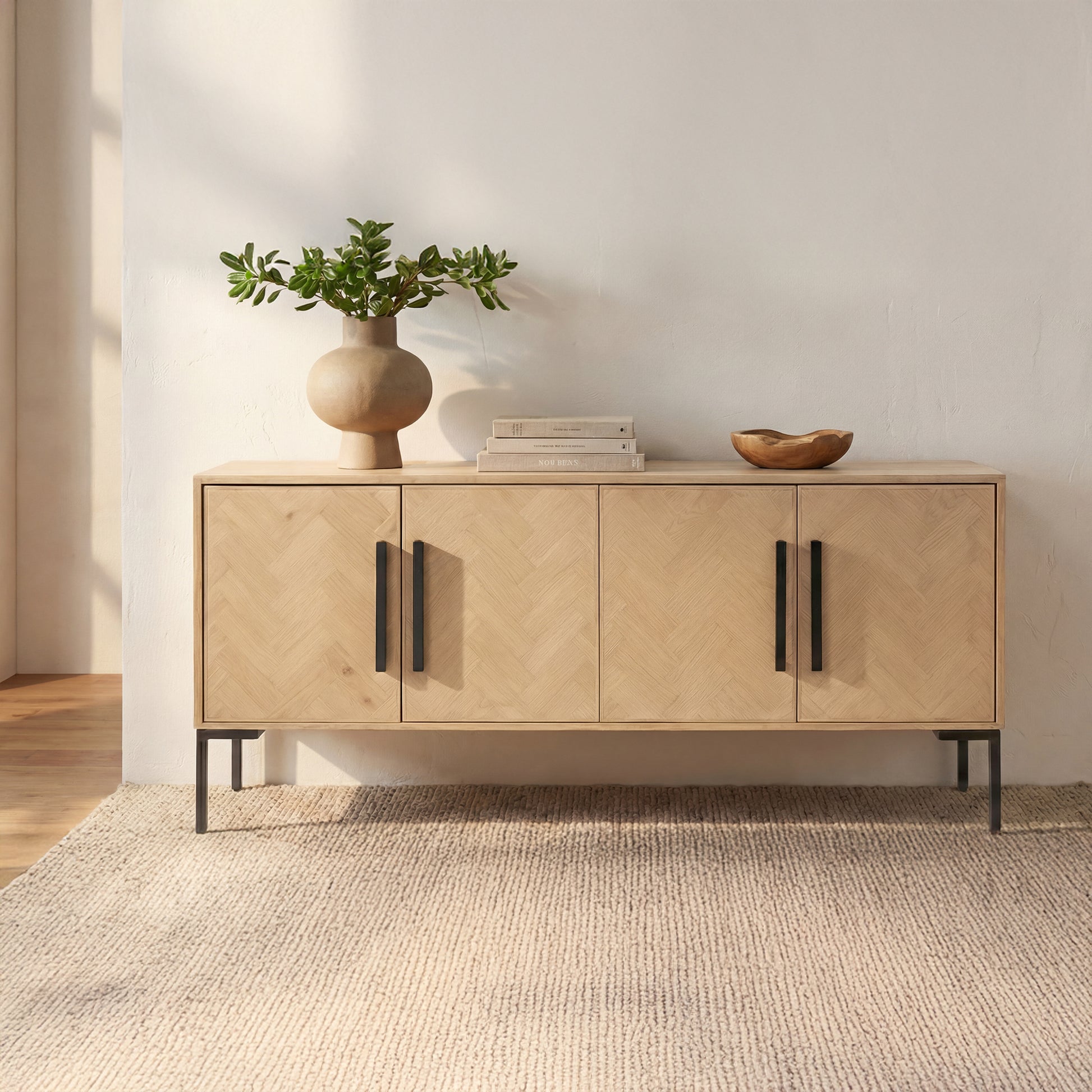 Fishbone Sideboard Natural by Moe's Home Collection - view 2