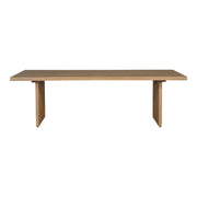 Koshi Dining Table Sandblasted Amber Oak by Moe's Home Collection