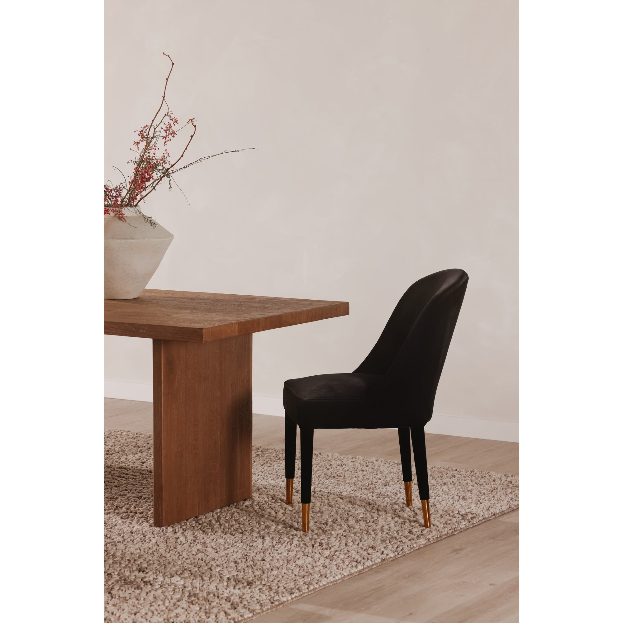 Koshi Dining Table Sandblasted Amber Oak by Moe's Home Collection - view 5