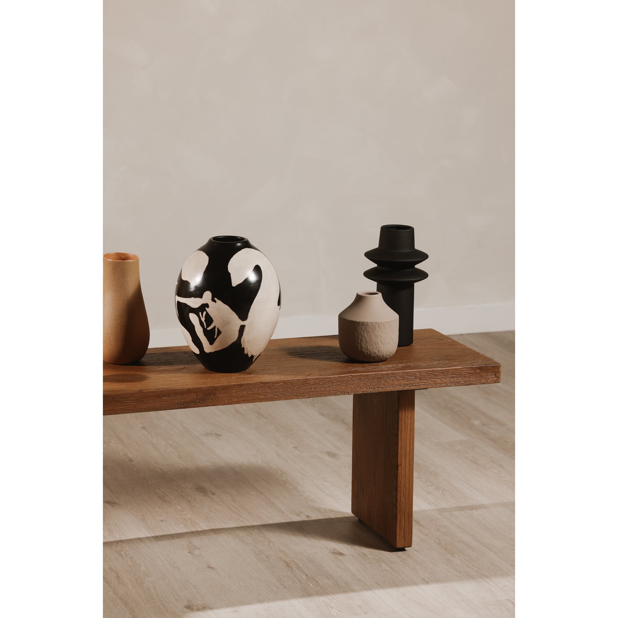 Koshi Bench Sandblasted Amber Oak by Moe's Home Collection - view 4