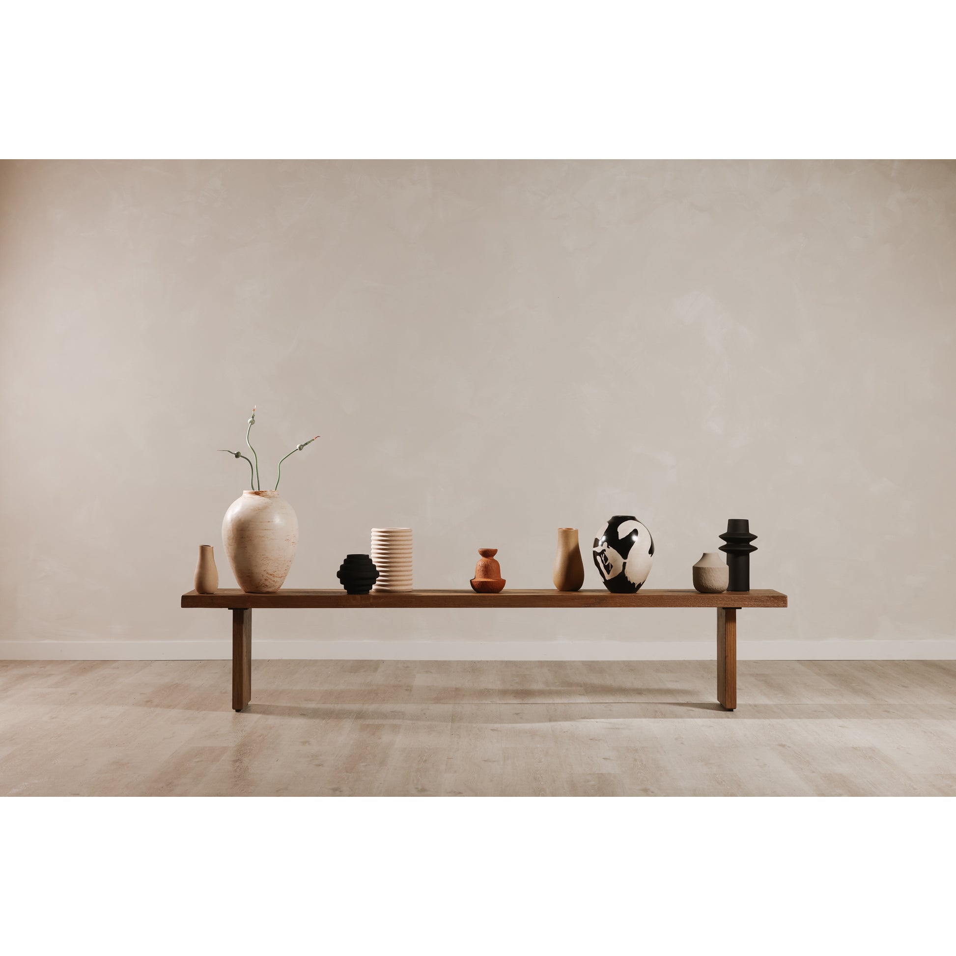 Koshi Bench Sandblasted Amber Oak by Moe's Home Collection - view 5