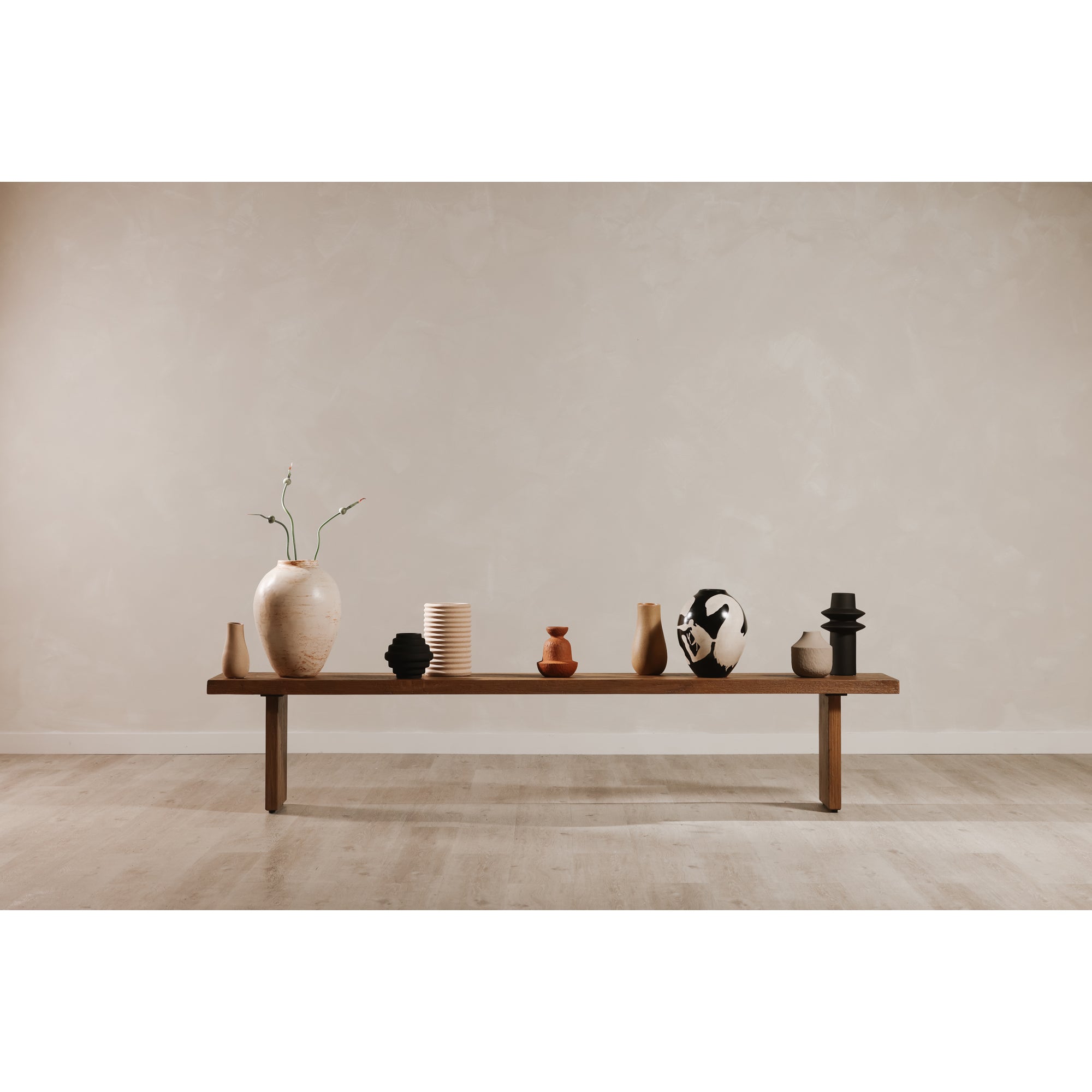 Koshi Bench Sandblasted Amber Oak by Moe's Home Collection - view 5