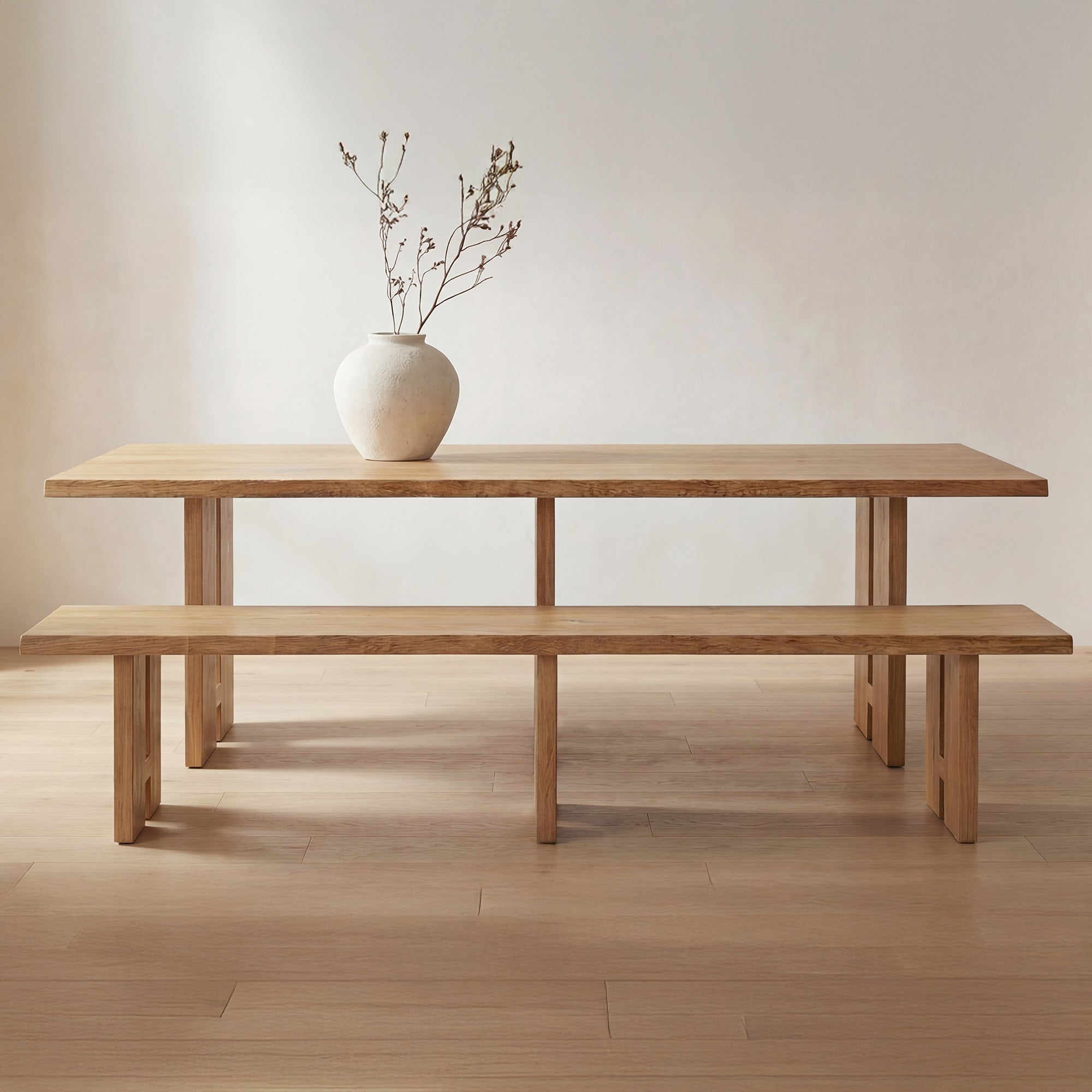 Tessa Dining Bench Natural by Moe's Home Collection - view 2