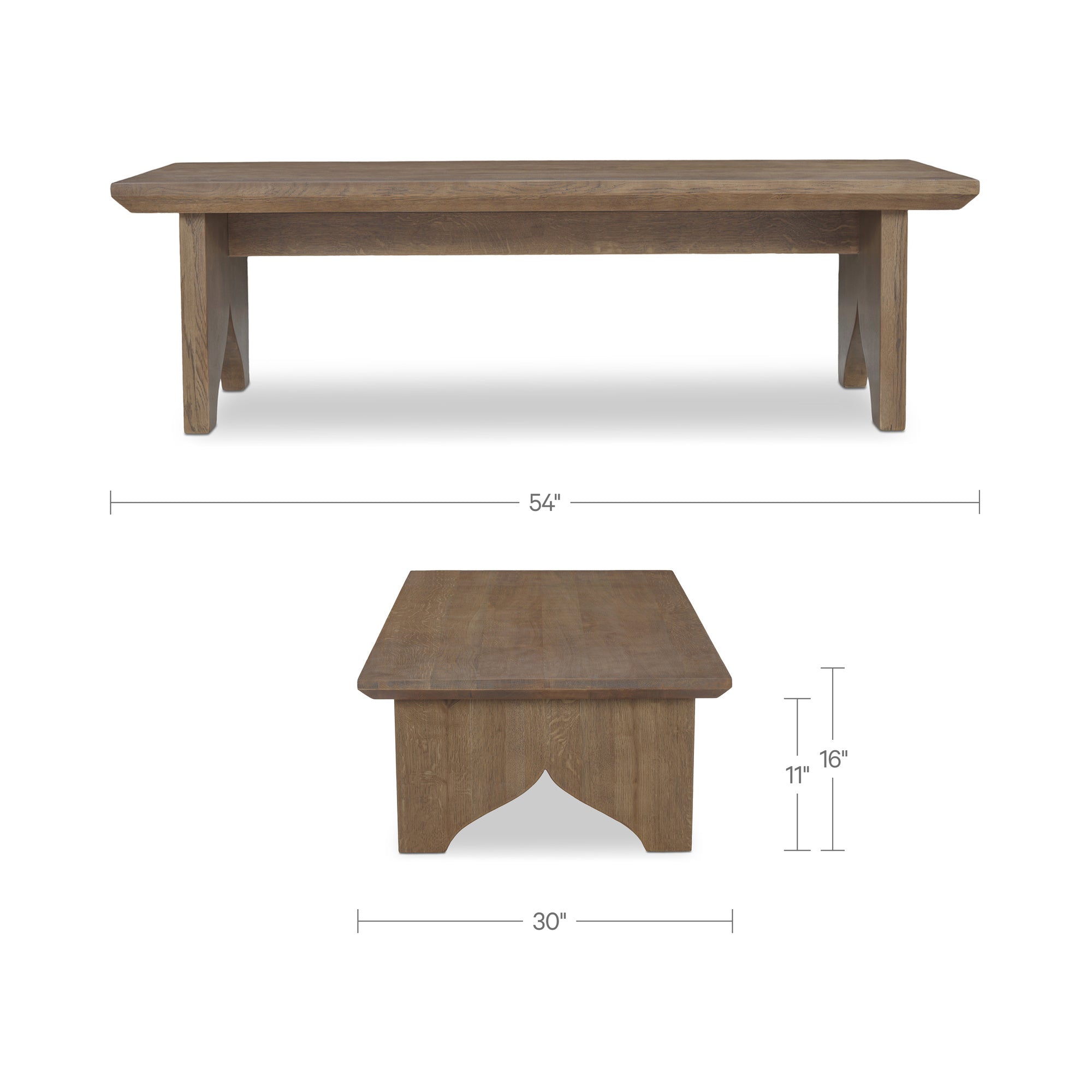Lake Coffee Table Brown by Moe's Home Collection - view 3