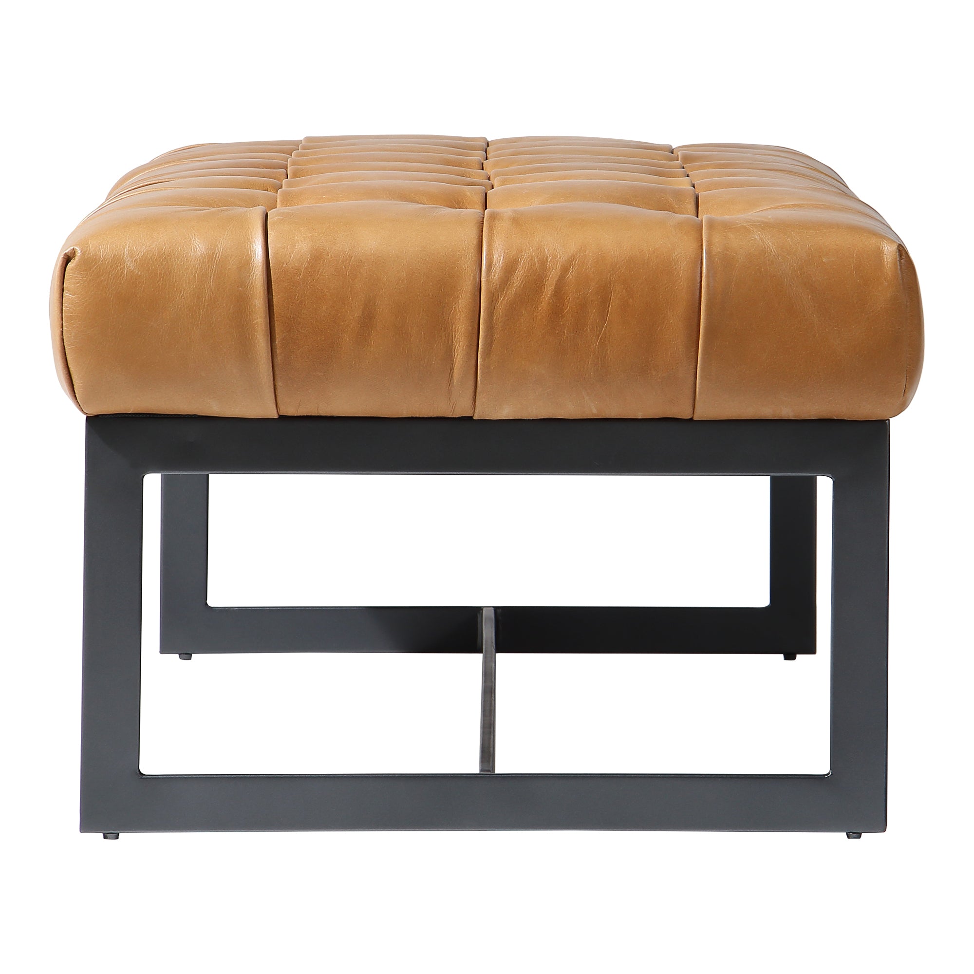 Wyatt Leather Bench Tan by Moe's Home Collection - view 3