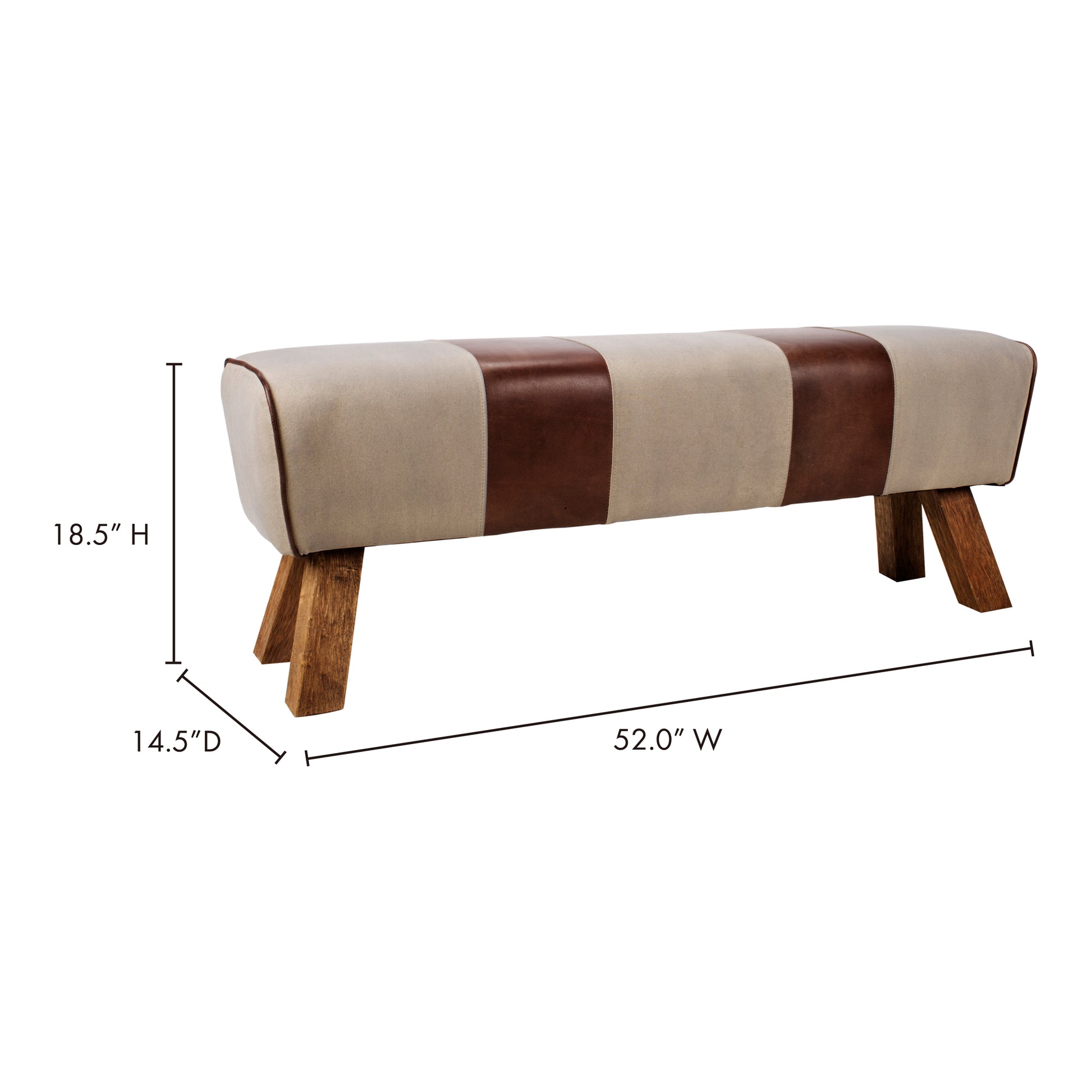 Pommel Bench by Moe's Home Collection - view 5
