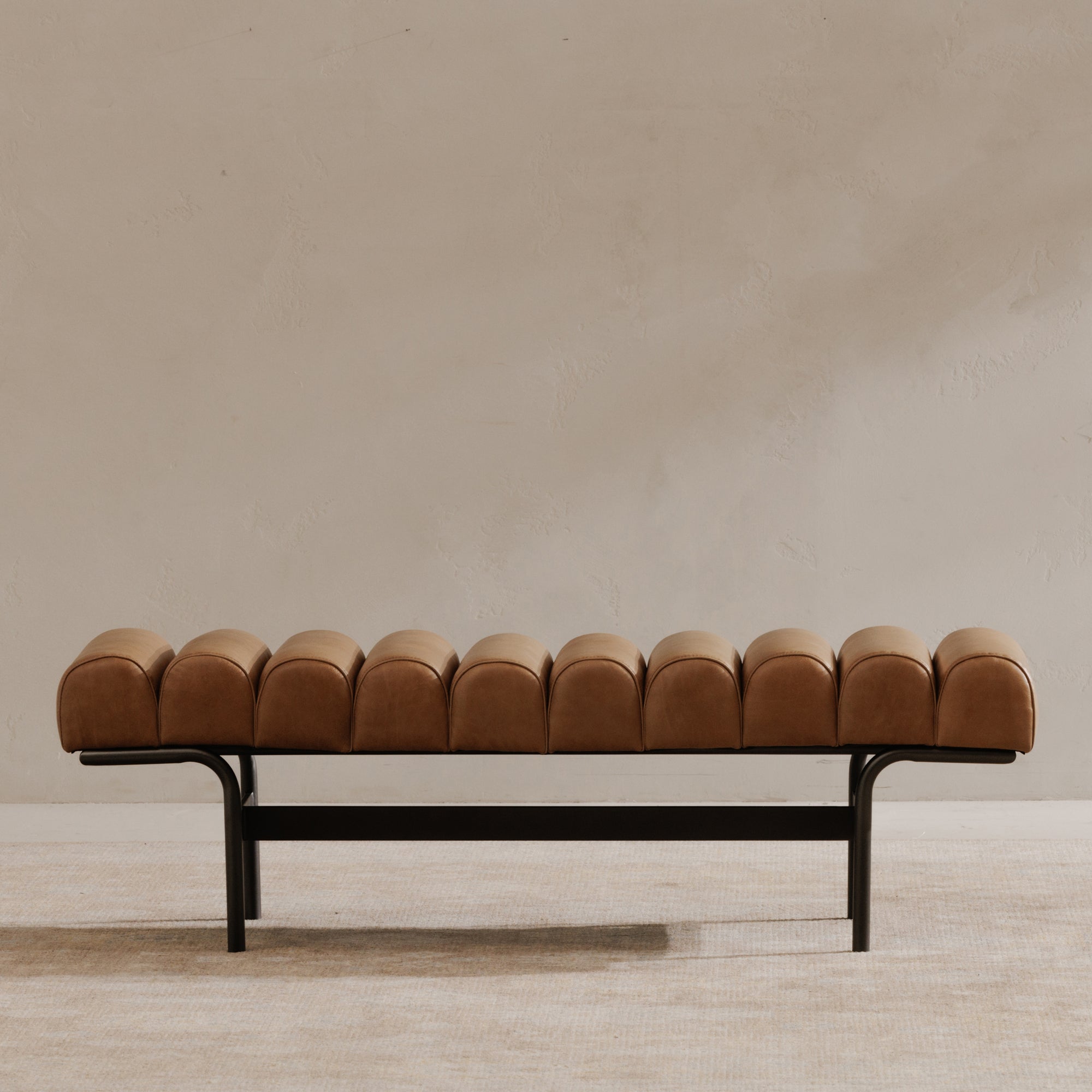 Harrison Bench Tan by Moe's Home Collection - view 2