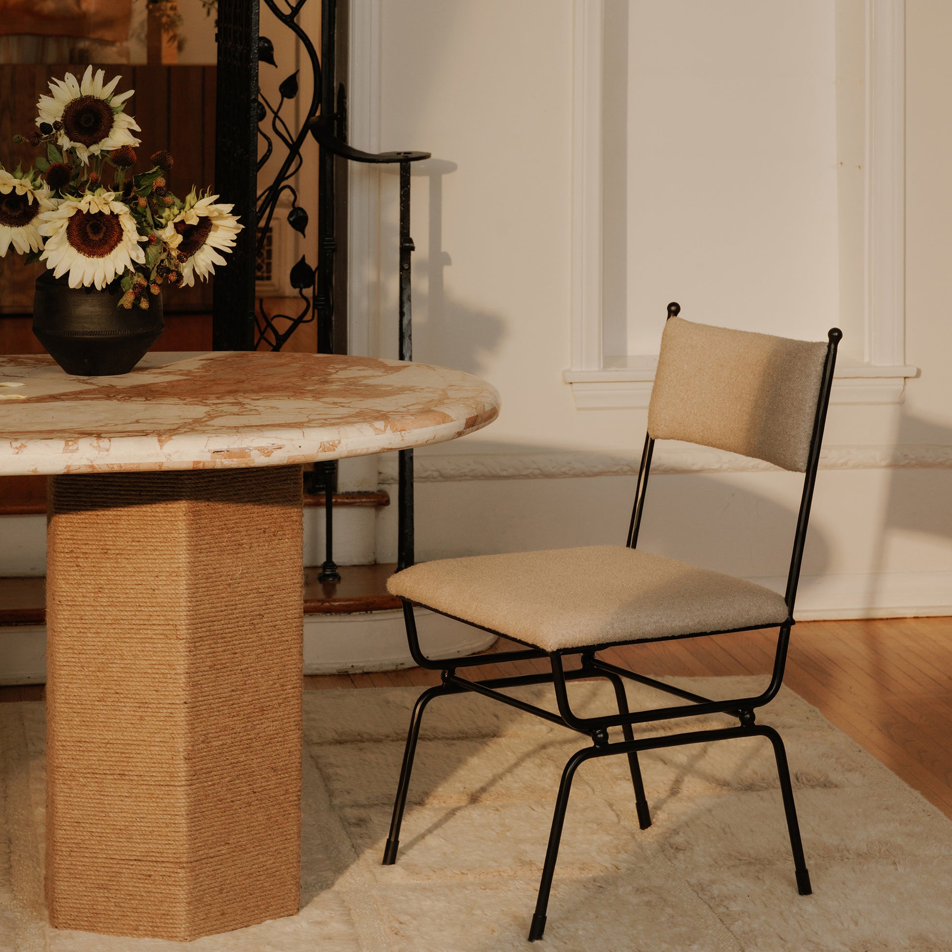 Posta Dining Chair Beige by Moe's Home Collection - view 2