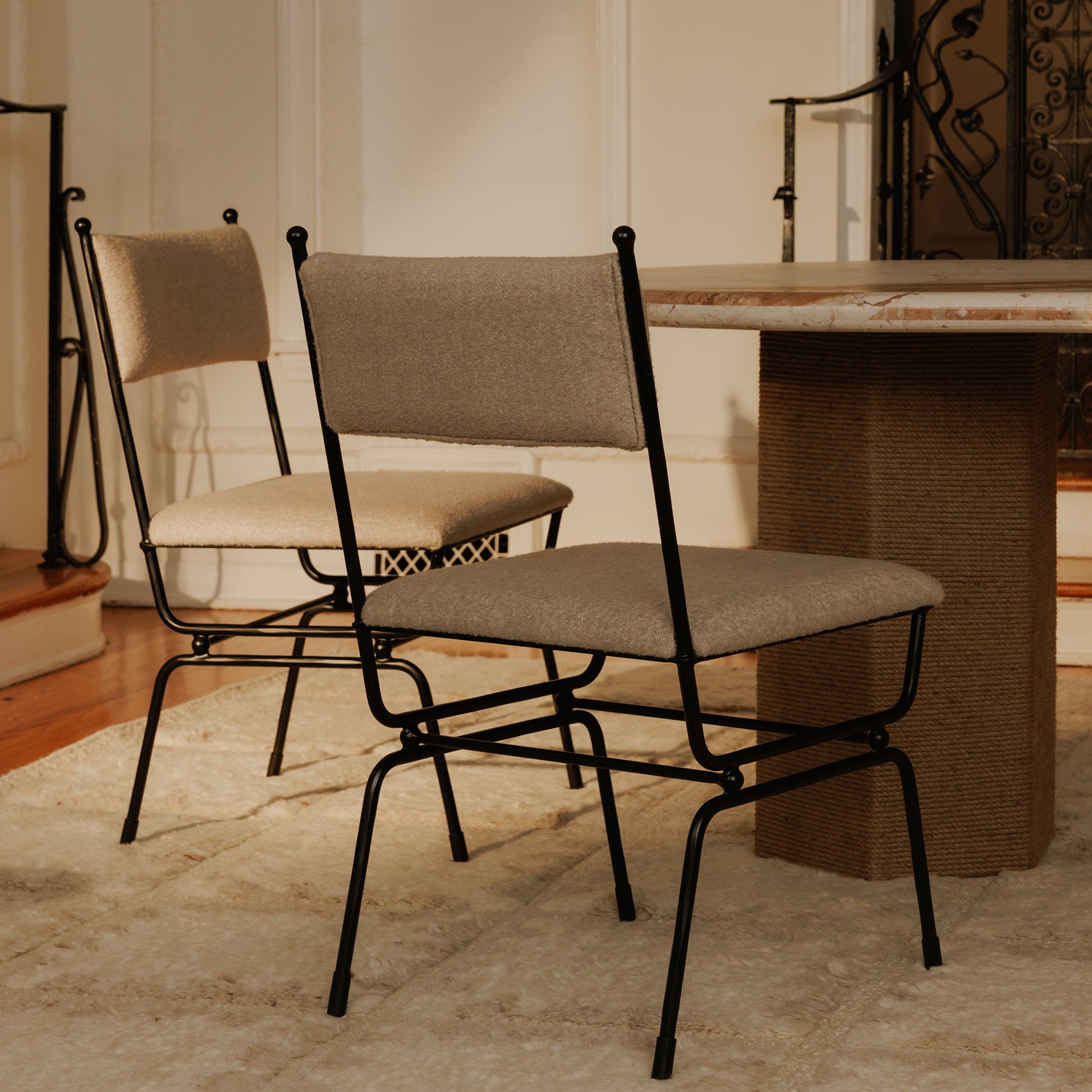 Posta Dining Chair Beige by Moe's Home Collection - view 3
