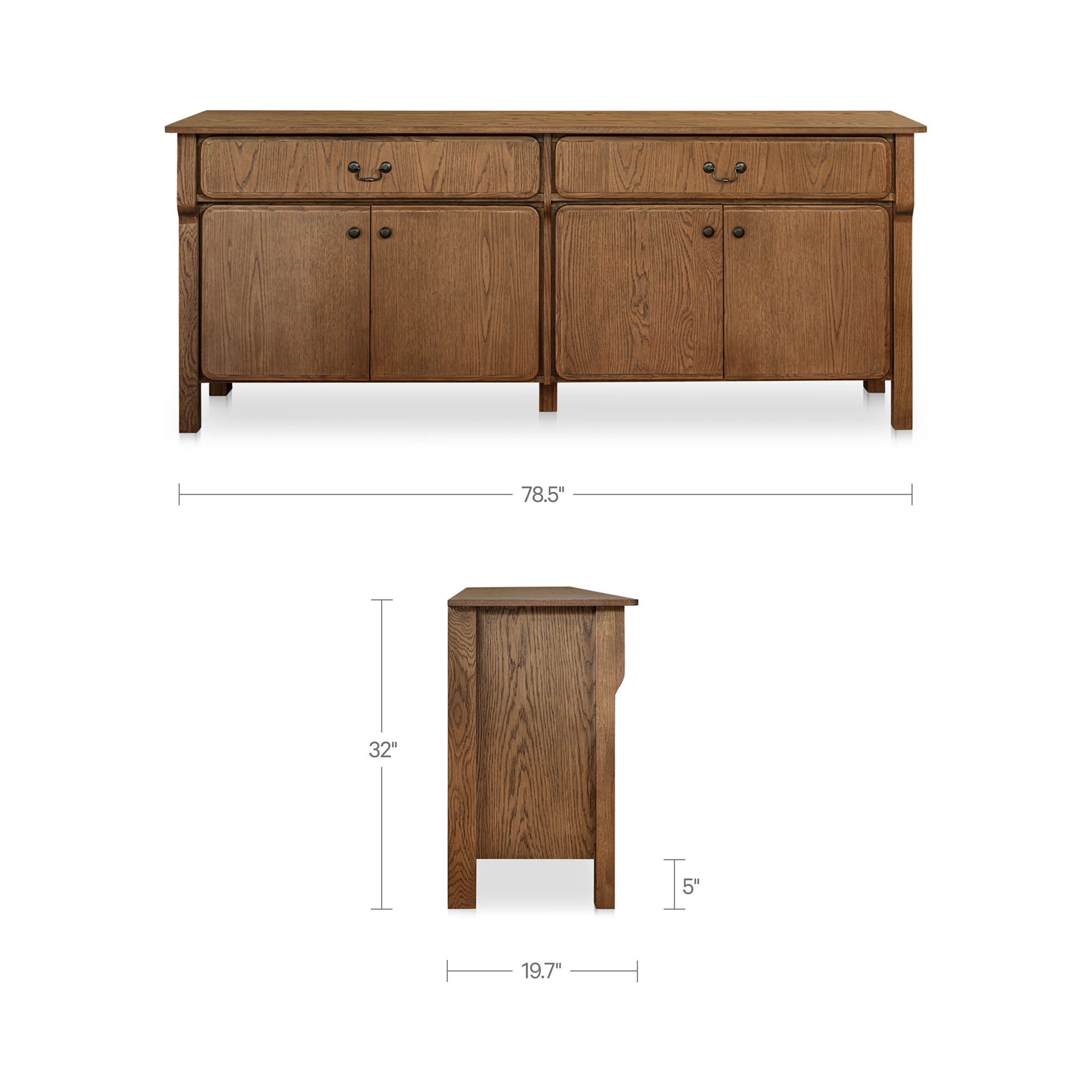 Caroline Sideboard Warm Brown by Moe's Home Collection - view 5