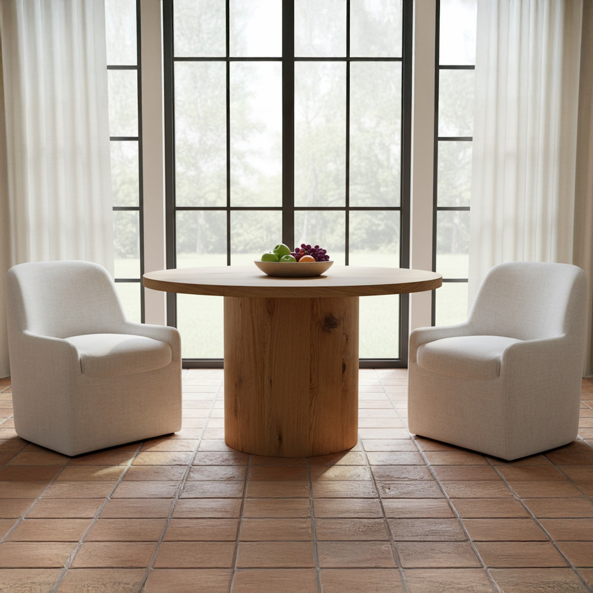 Hansen Dining Table Rustic Oak by Moe's Home Collection - view 2