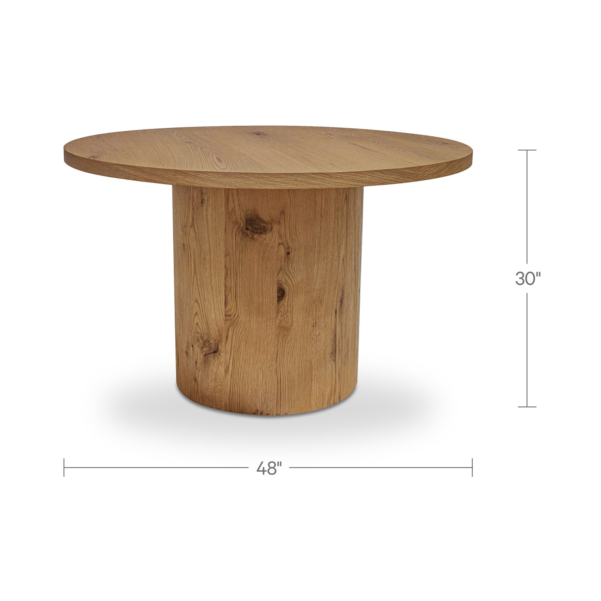 Hansen Dining Table Rustic Oak by Moe's Home Collection - view 3