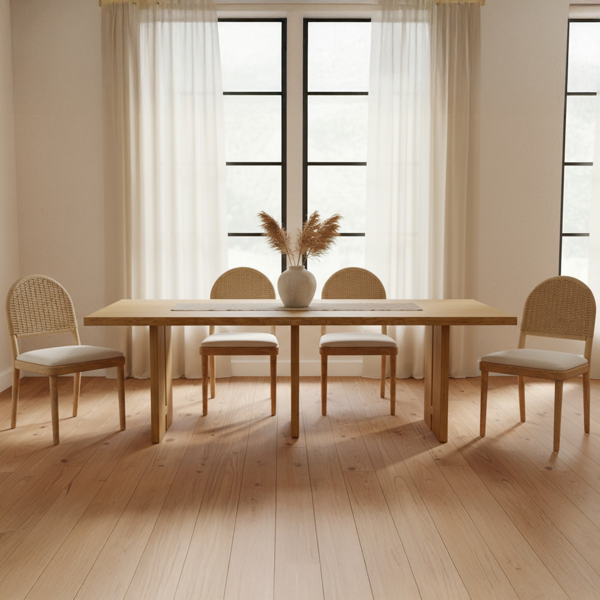 Claire Dining Chair Natural-Set of Two by Moe's Home Collection - view 2