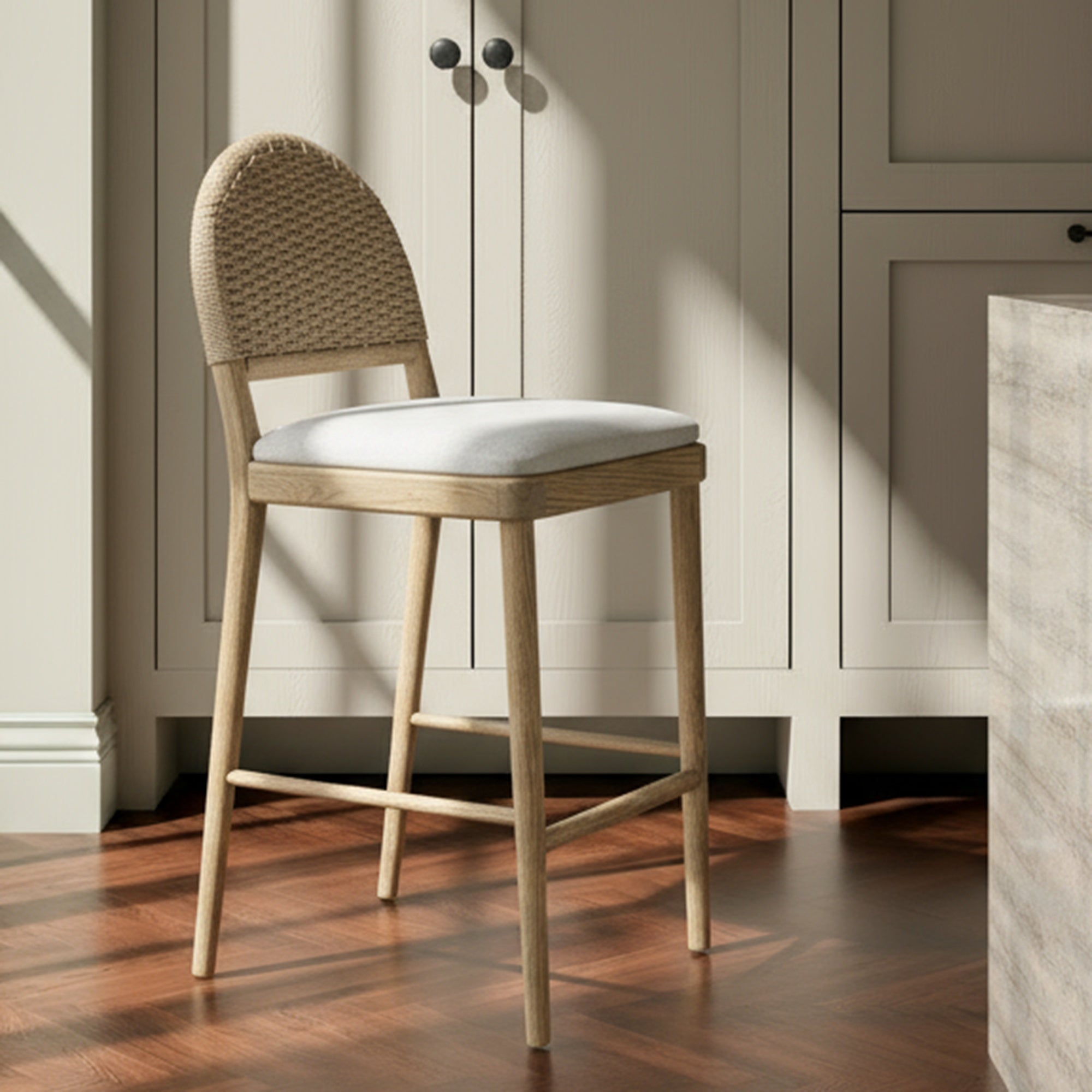 Claire Counter Stool Natural by Moe's Home Collection - view 2