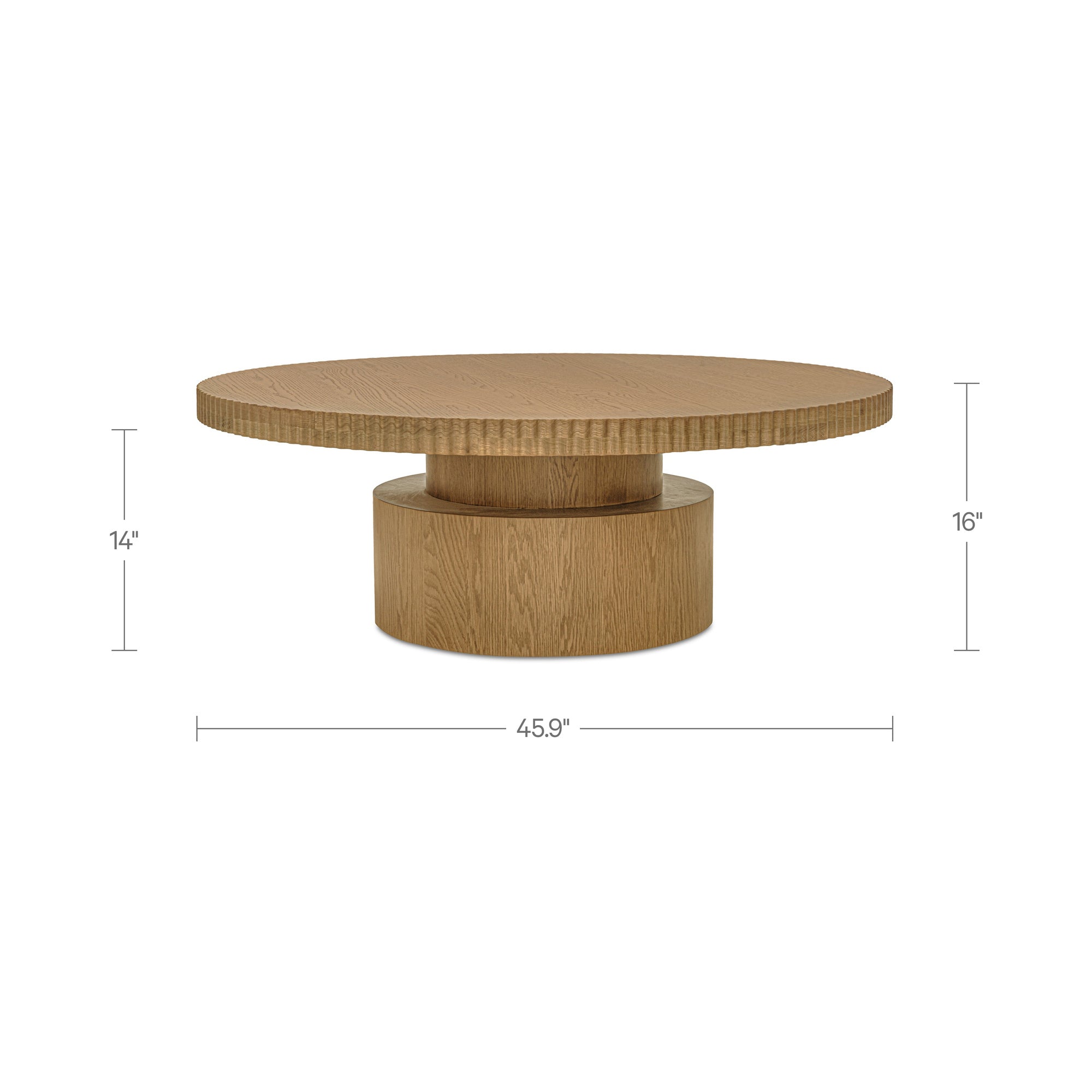 Leigh Coffee Table Brown by Moe's Home Collection - view 3
