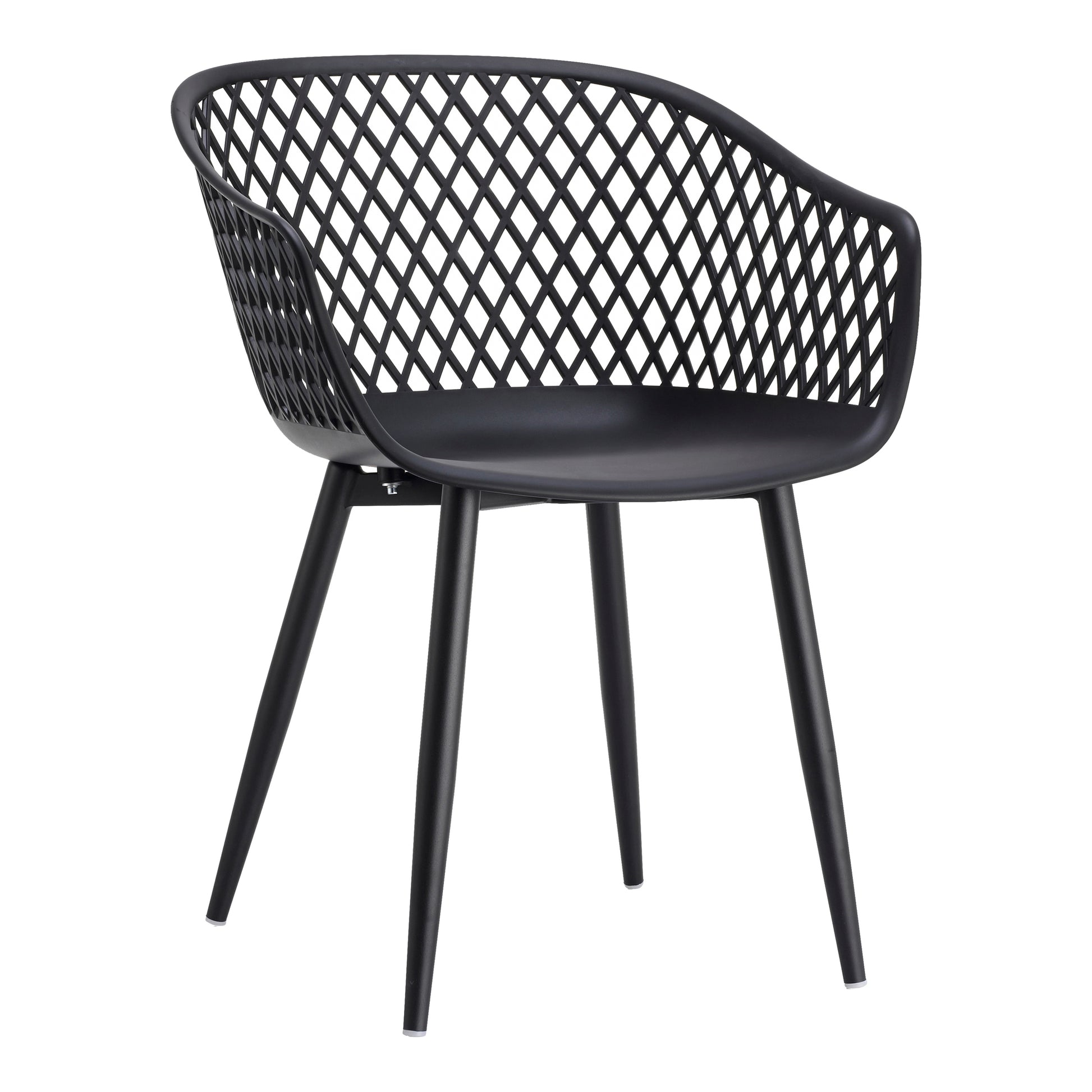 Piazza Outdoor Chair Black - Set Of Two by Moe's Home Collection - view 5