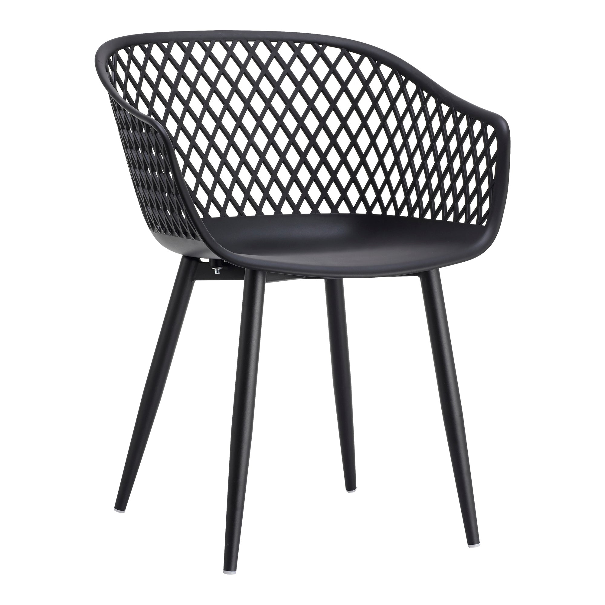 Piazza Outdoor Chair Black - Set Of Two by Moe's Home Collection - view 5