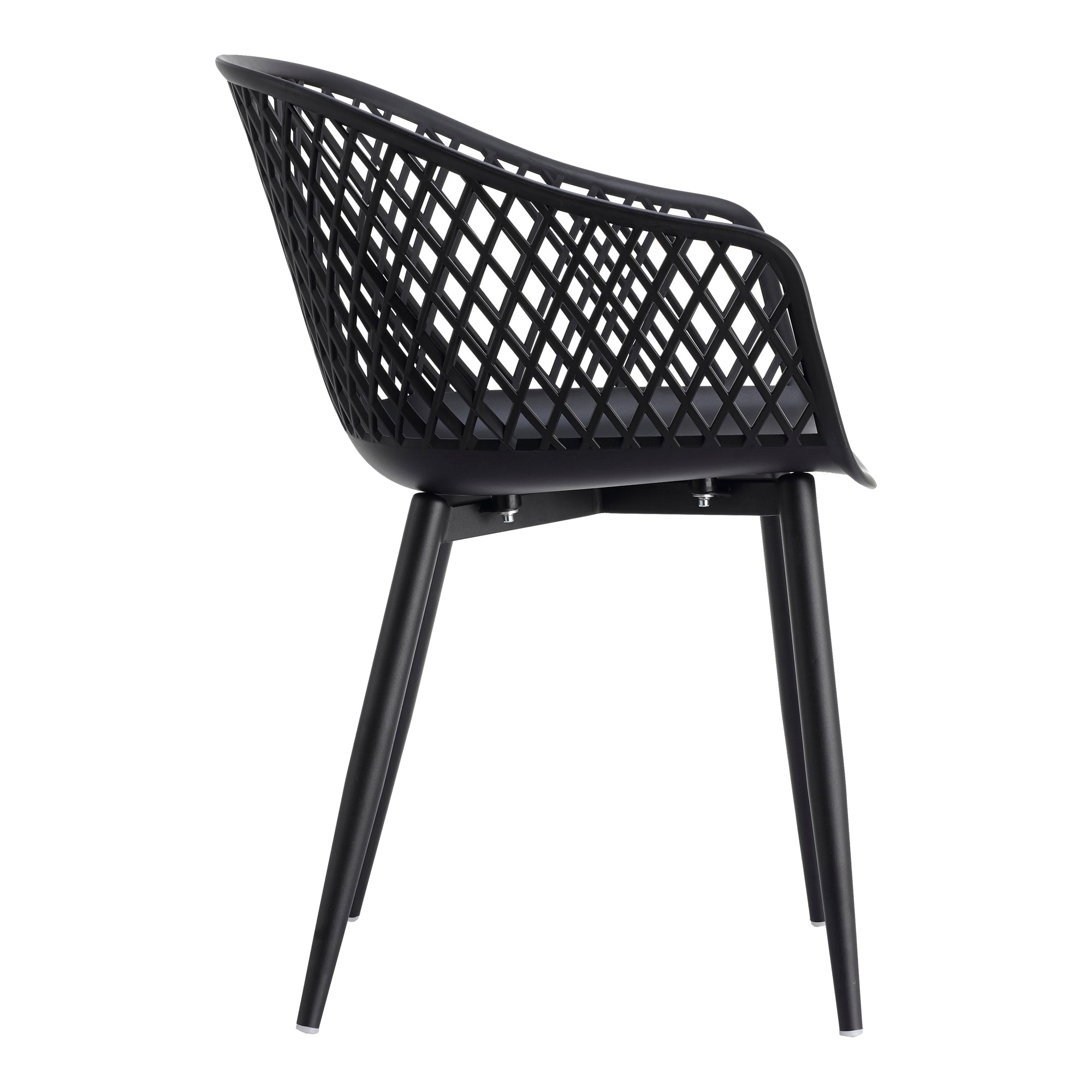 Piazza Outdoor Chair Black - Set Of Two by Moe's Home Collection - view 6