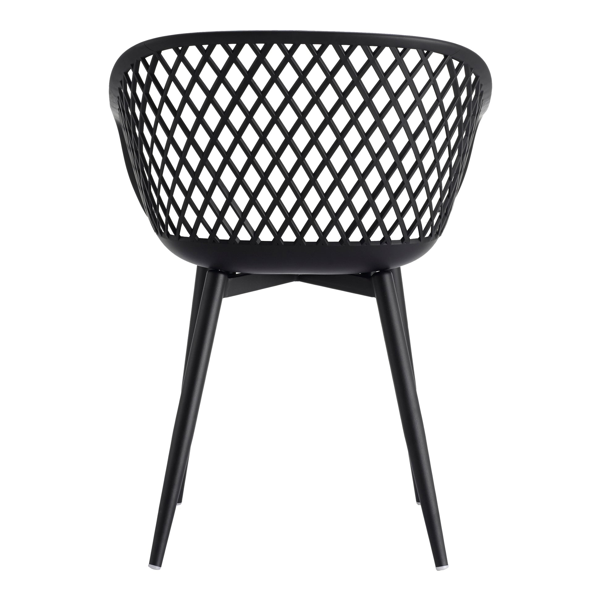 Piazza Outdoor Chair Black - Set Of Two by Moe's Home Collection - view 7