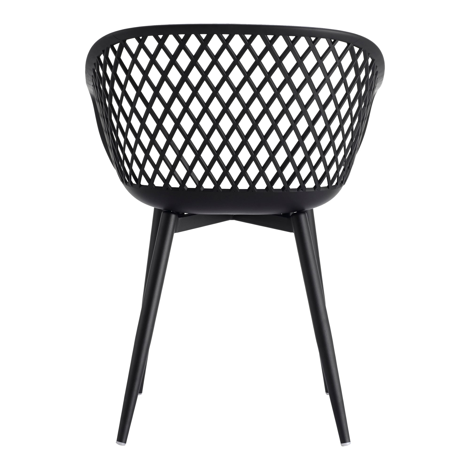 Piazza Outdoor Chair Black - Set Of Two by Moe's Home Collection - view 7