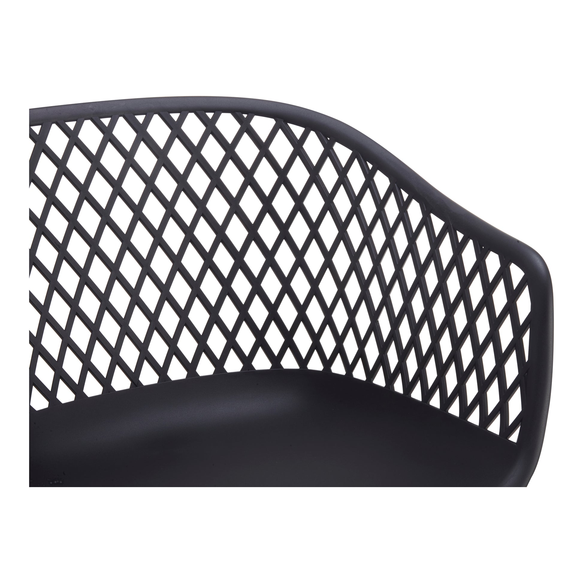 Piazza Outdoor Chair Black - Set Of Two by Moe's Home Collection - view 8
