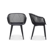 Piazza Outdoor Chair Black - Set Of Two by Moe's Home Collection
