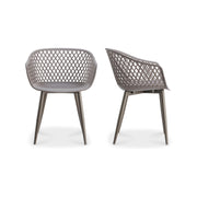 Piazza Outdoor Chair Grey - Set Of Two by Moe's Home Collection