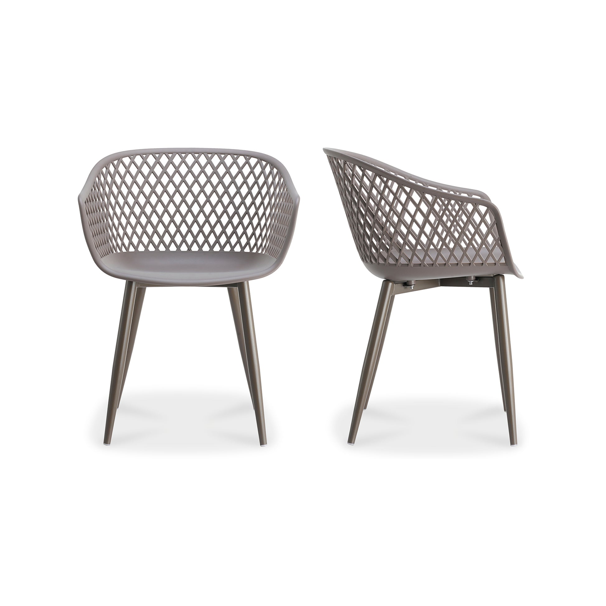 Piazza Outdoor Chair Grey - Set Of Two by Moe's Home Collection
