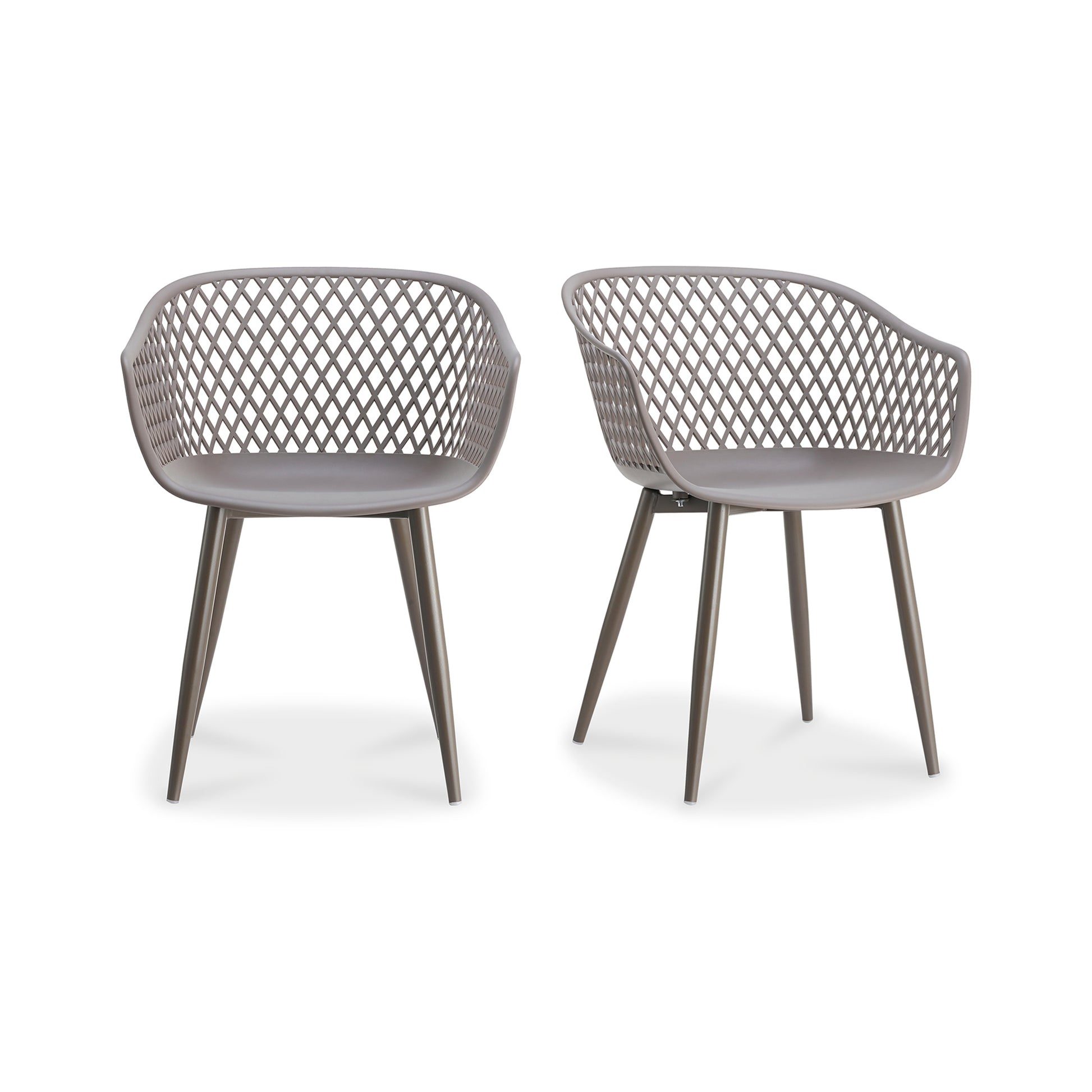 Piazza Outdoor Chair Grey - Set Of Two by Moe's Home Collection - view 2