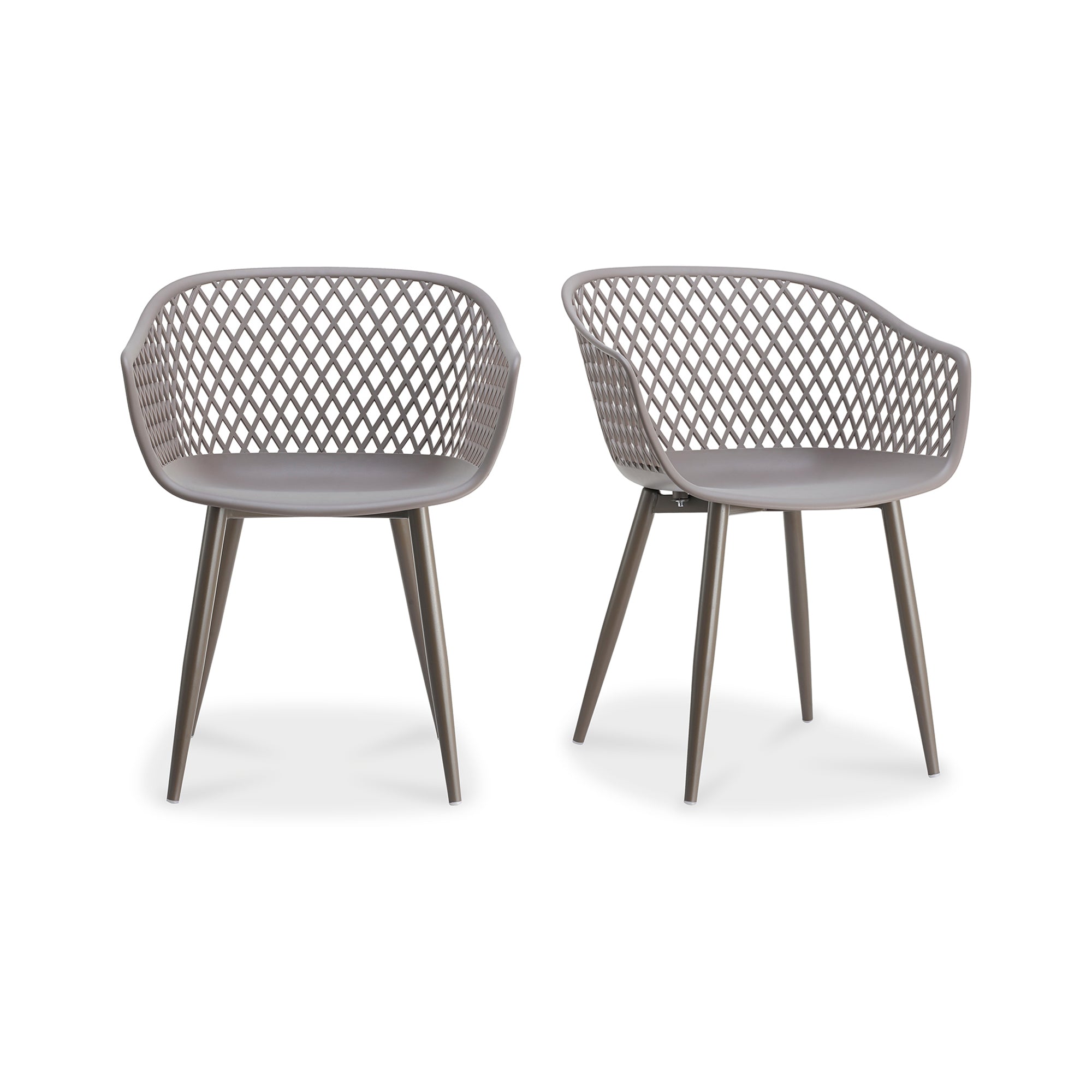 Piazza Outdoor Chair Grey - Set Of Two by Moe's Home Collection - view 2