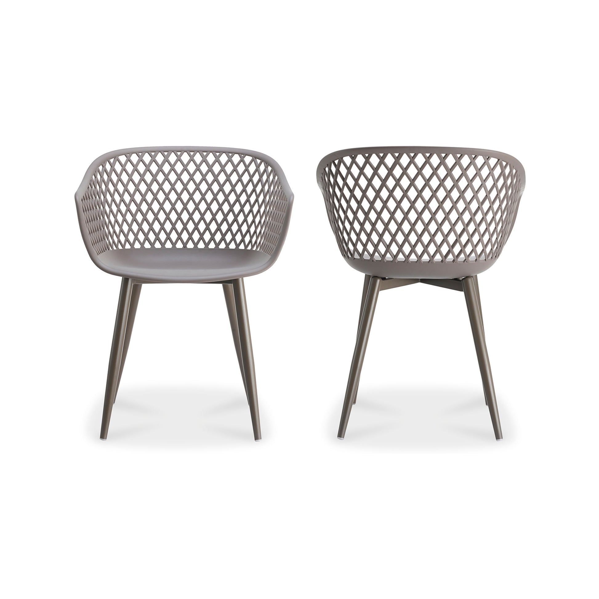 Piazza Outdoor Chair Grey - Set Of Two by Moe's Home Collection - view 3