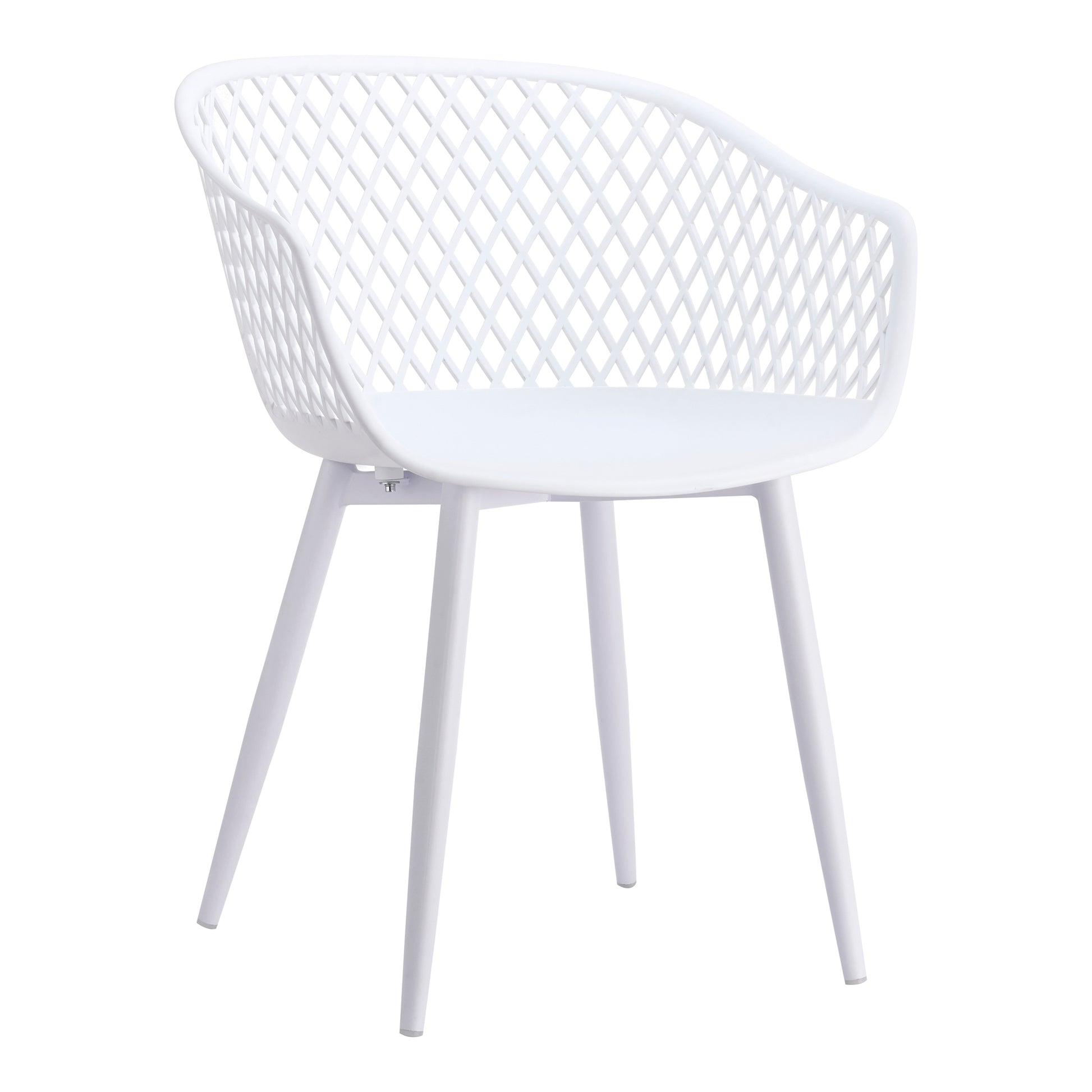 Piazza Outdoor Chair White - Set Of Two by Moe's Home Collection - view 3