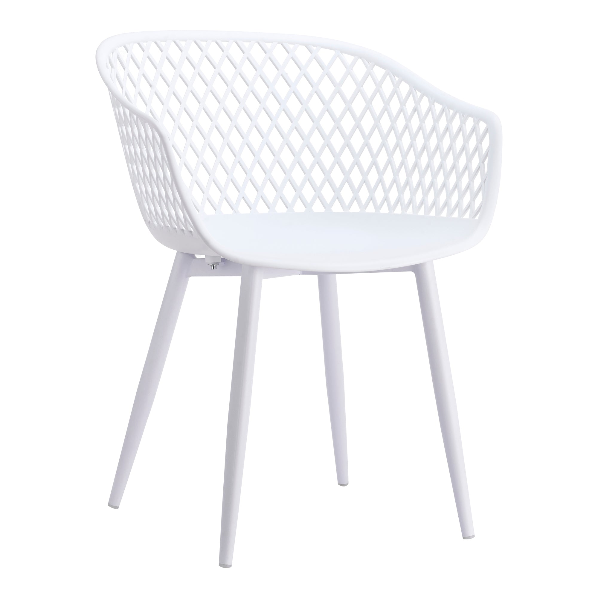 Piazza Outdoor Chair White - Set Of Two by Moe's Home Collection - view 3