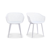 Piazza Outdoor Chair White - Set Of Two by Moe's Home Collection
