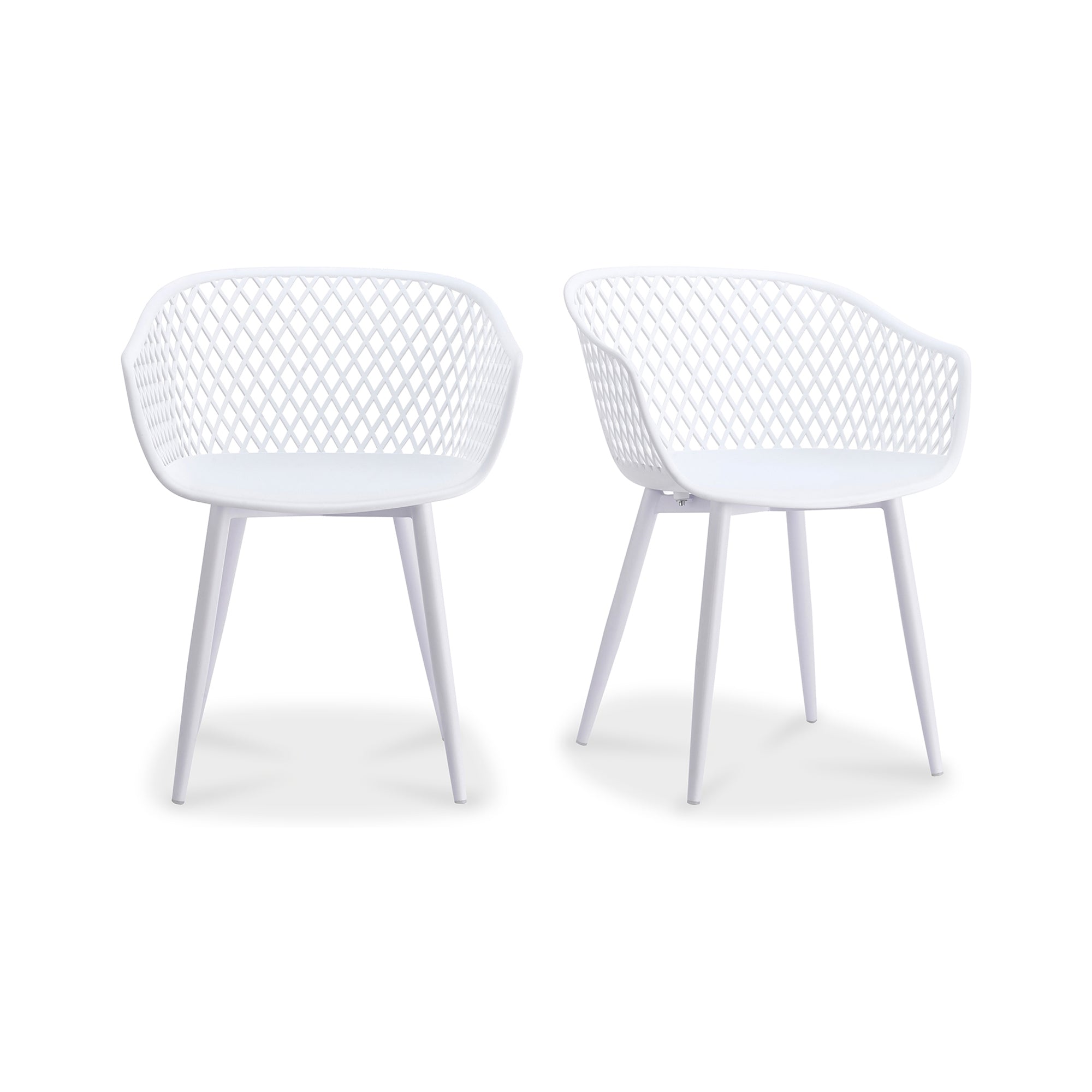 Piazza Outdoor Chair White - Set Of Two by Moe's Home Collection