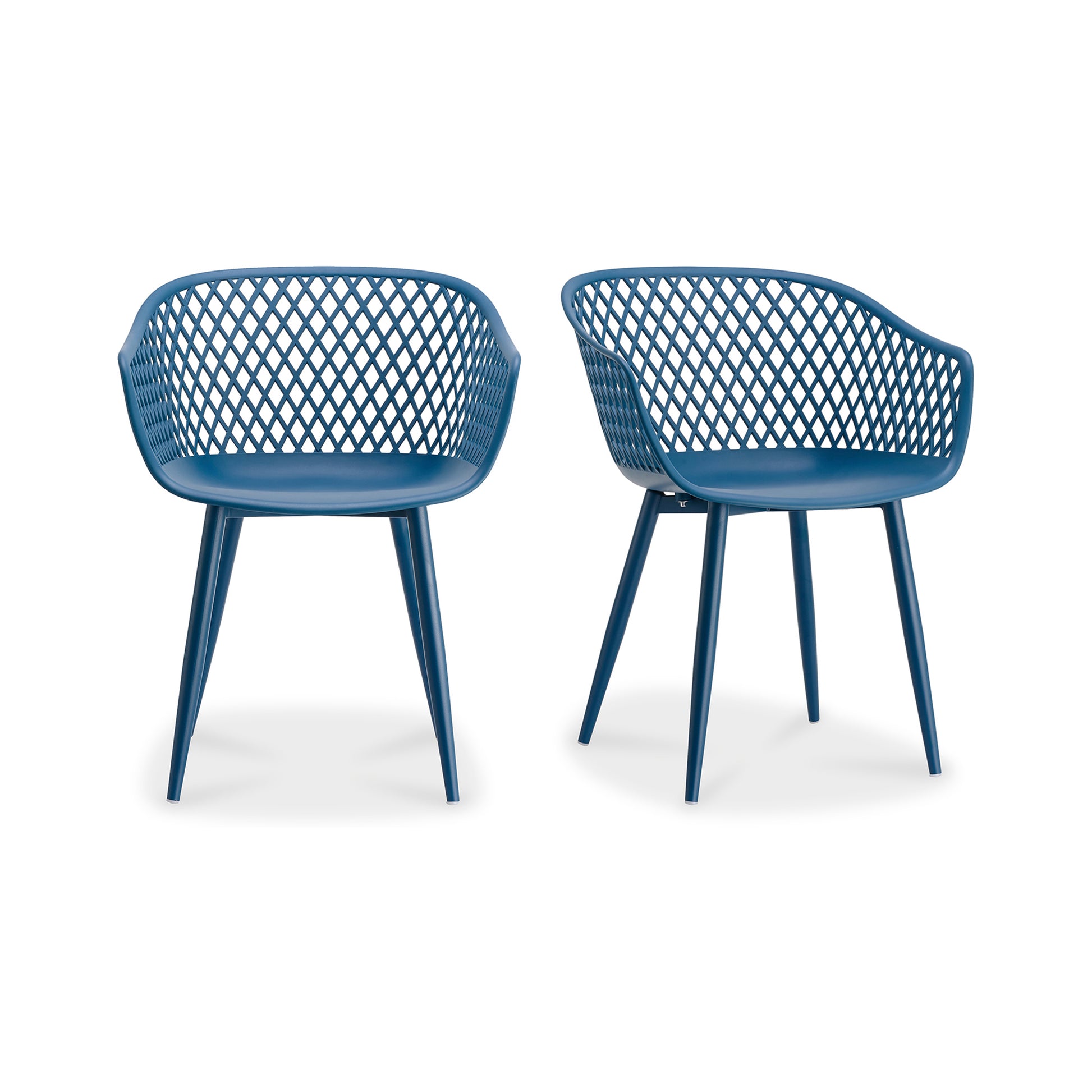 Piazza Outdoor Chair Blue - Set Of Two by Moe's Home Collection - view 2