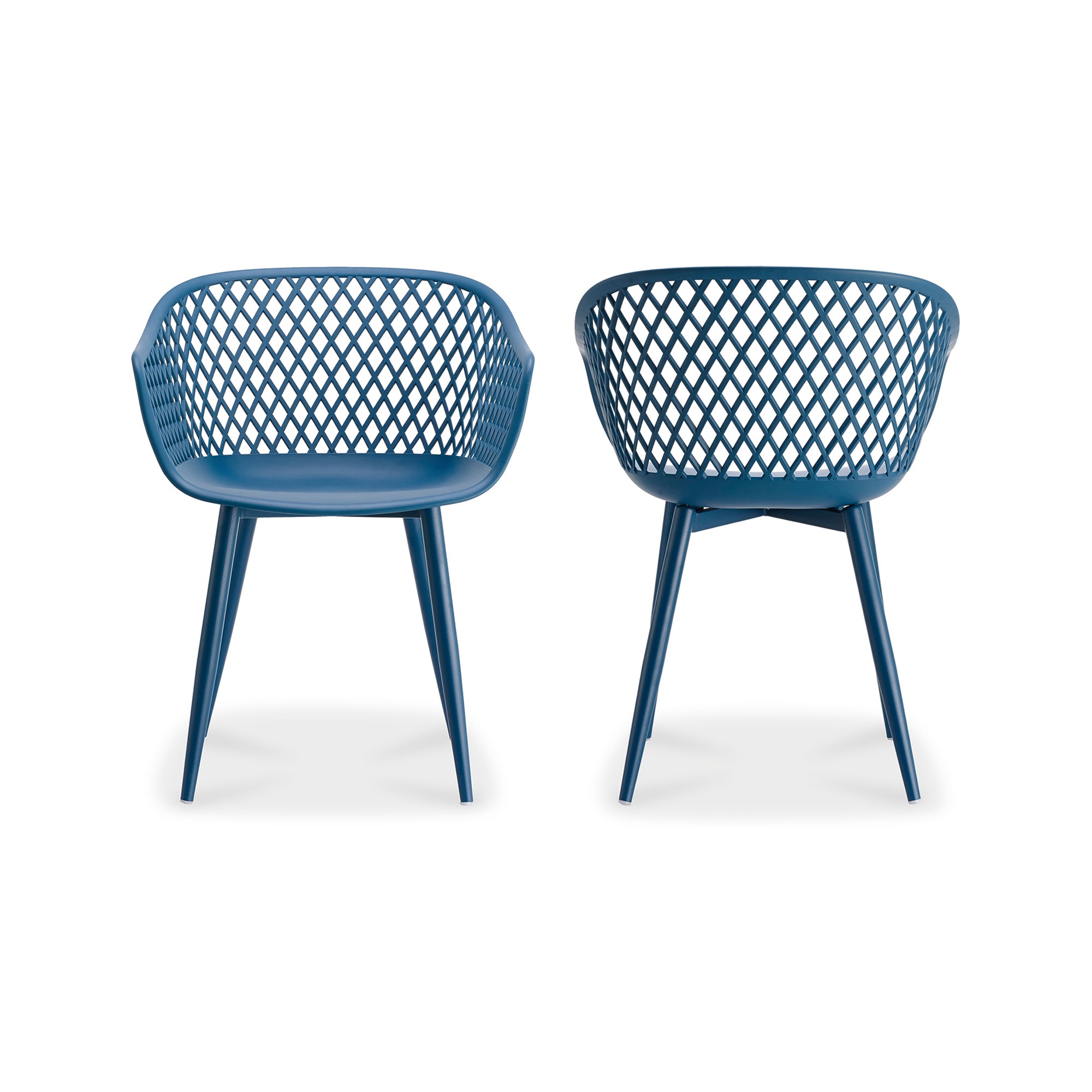 Piazza Outdoor Chair Blue - Set Of Two by Moe's Home Collection - view 3