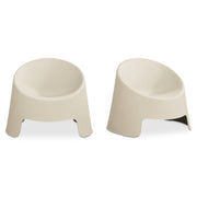 Nolla Outdoor Accent Chair Set of Two Light Grey by Moe's Home Collection