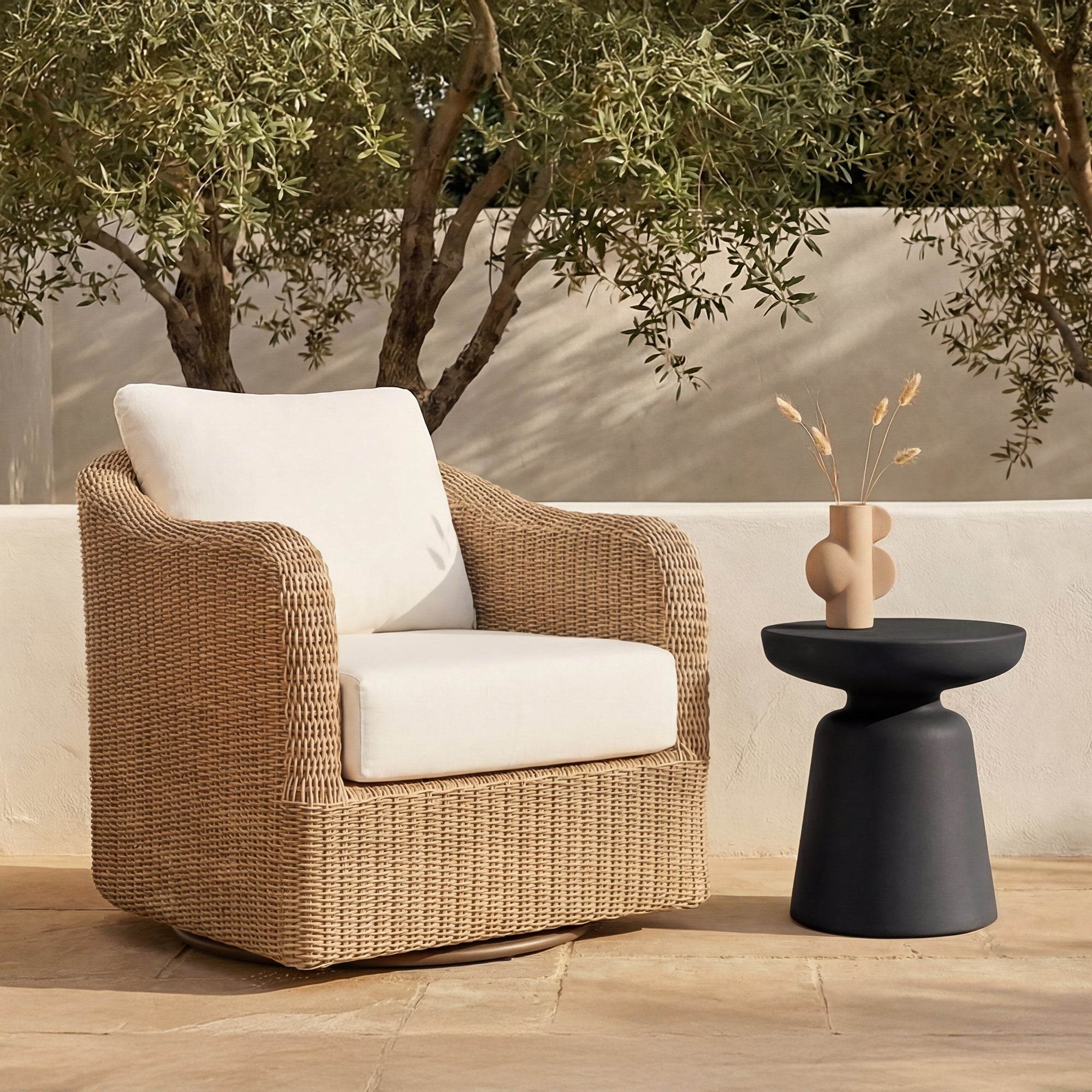 Ruth Outdoor Side Table Black by Moe's Home Collection - view 2