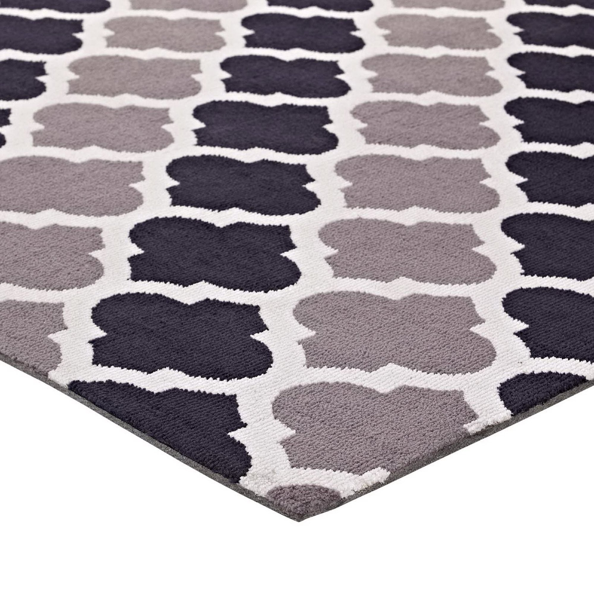 Lida Moroccan Trellis 8x10 Area Rug - Ivory and Charcoal